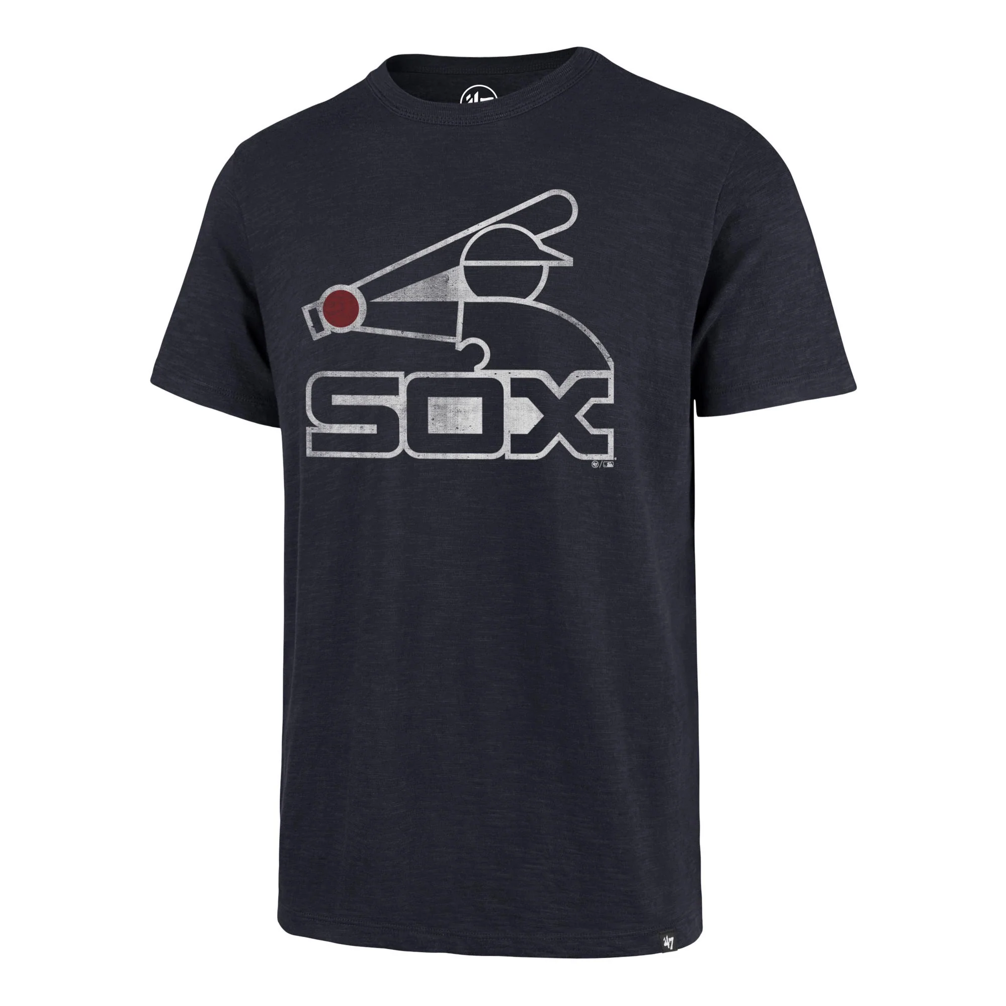 47 Brand Men's Chicago White Sox MLB Navy Grit Vintage Scrum T-Shirt