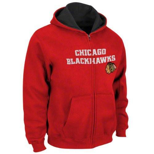 Youth Chicago Blackhawks Reebok Sportsman Full-Zip Hoodie-Red