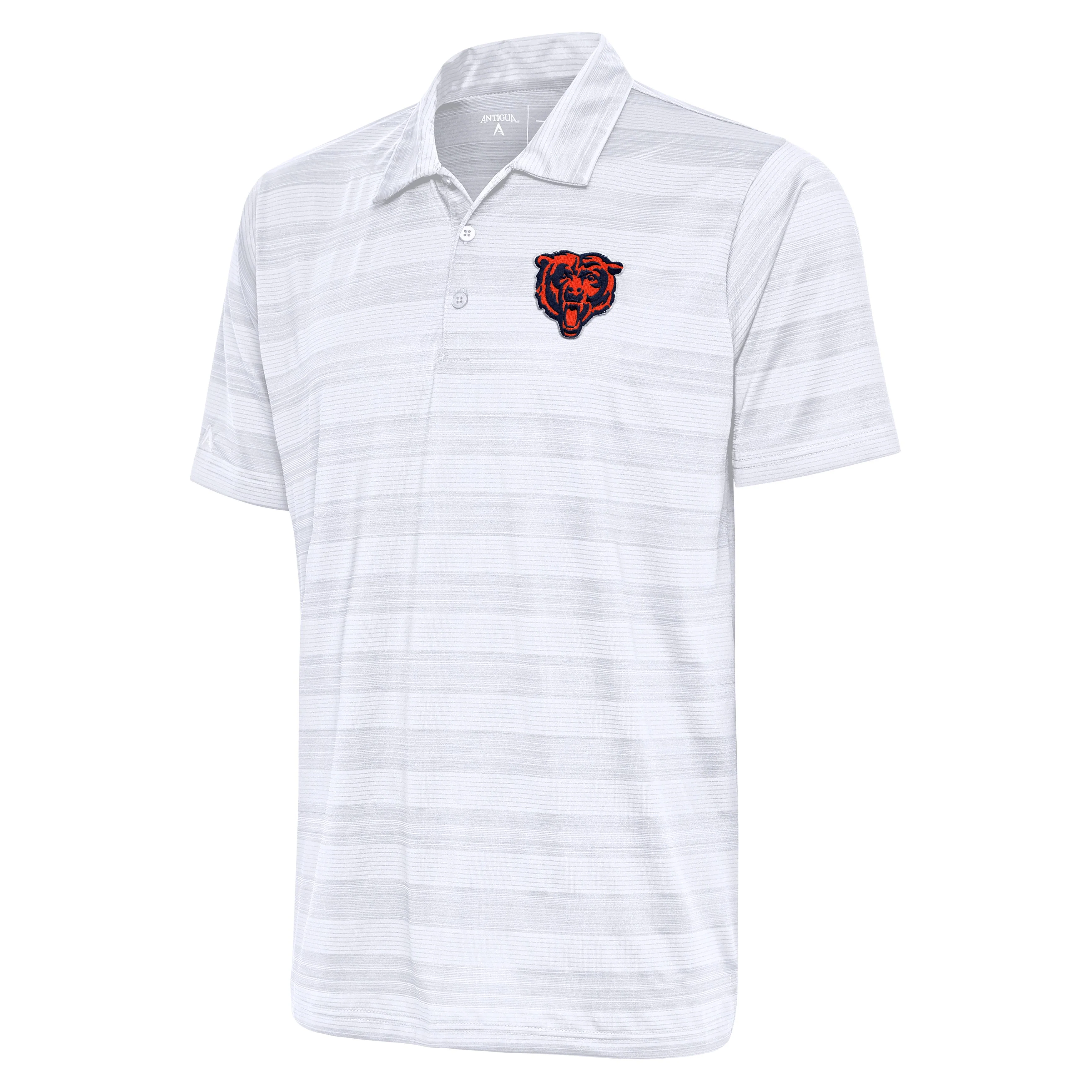 Men's Chicago Bears Antigua White Compass Polo