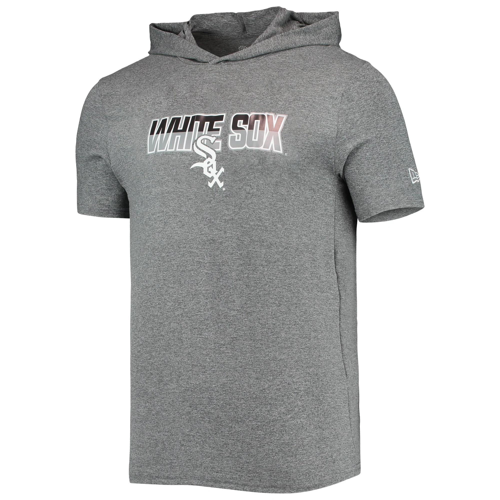 Men's Chicago White Sox New Era Heathered Gray Hoodie T-Shirt