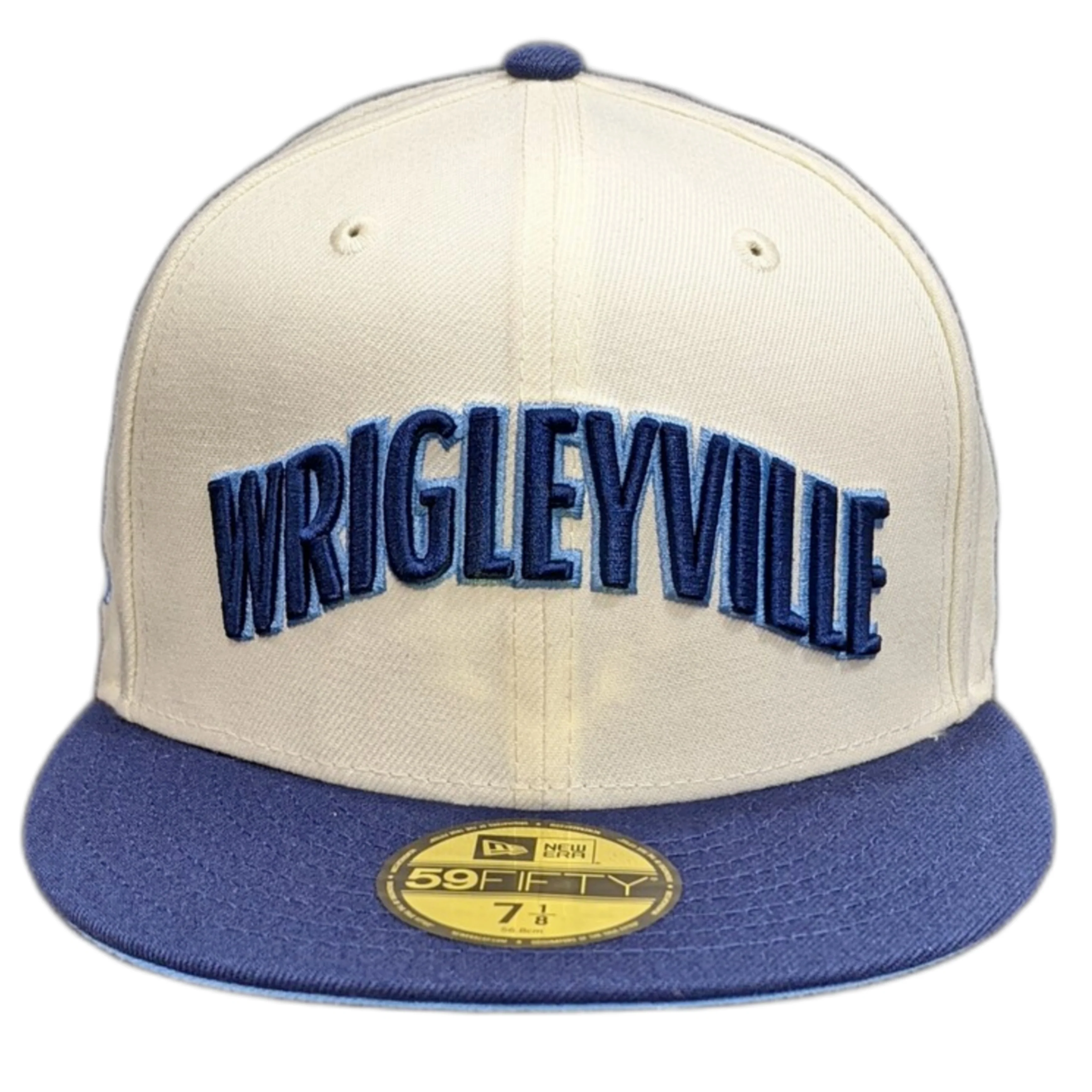 Chicago Cubs New Era Chrome and Navy 2 Tone Wrigleyville 59FIFTY City Connect Fitted Hat