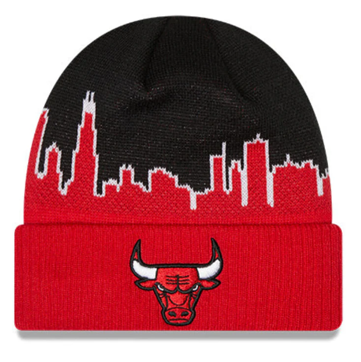 Men's Chicago Bulls New Era 2022/23 NBA Tip-off Cuffed Knit Hat
