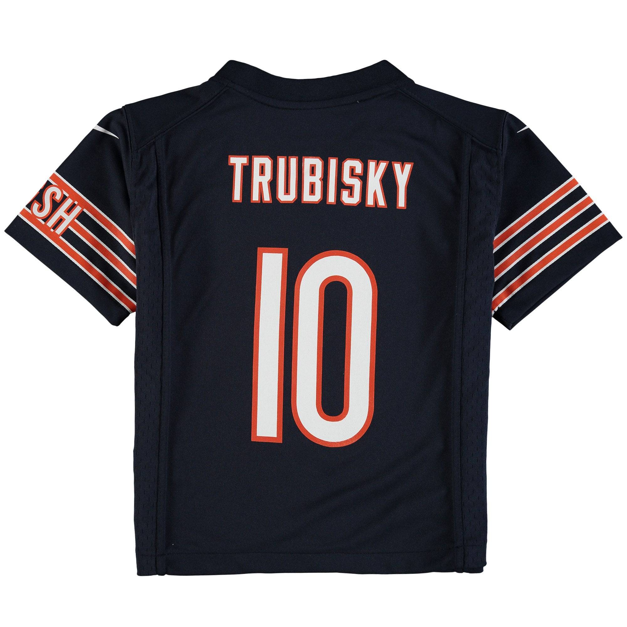 Chicago Bears Mitchell Trubisky Child Nike Navy Game Jersey