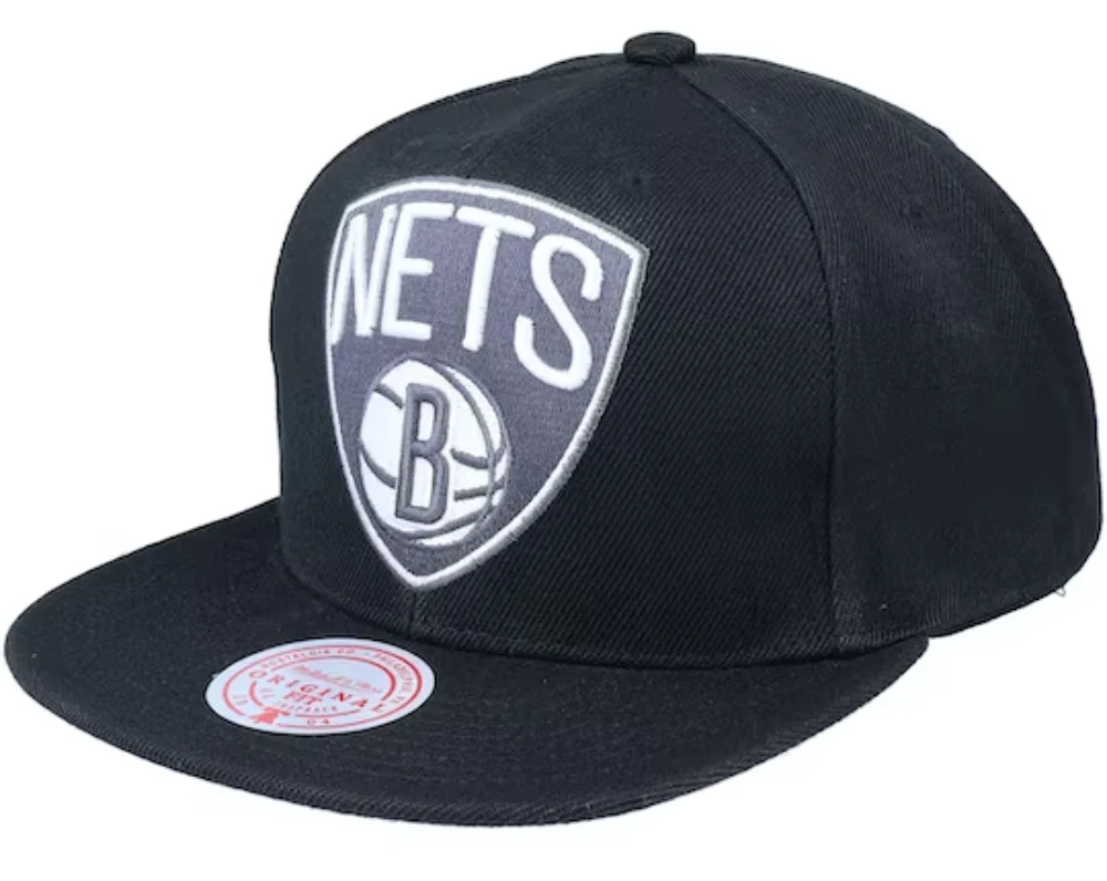 Men's Brooklyn Nets NBA XL BWG Mitchell & Ness Snapback Hat