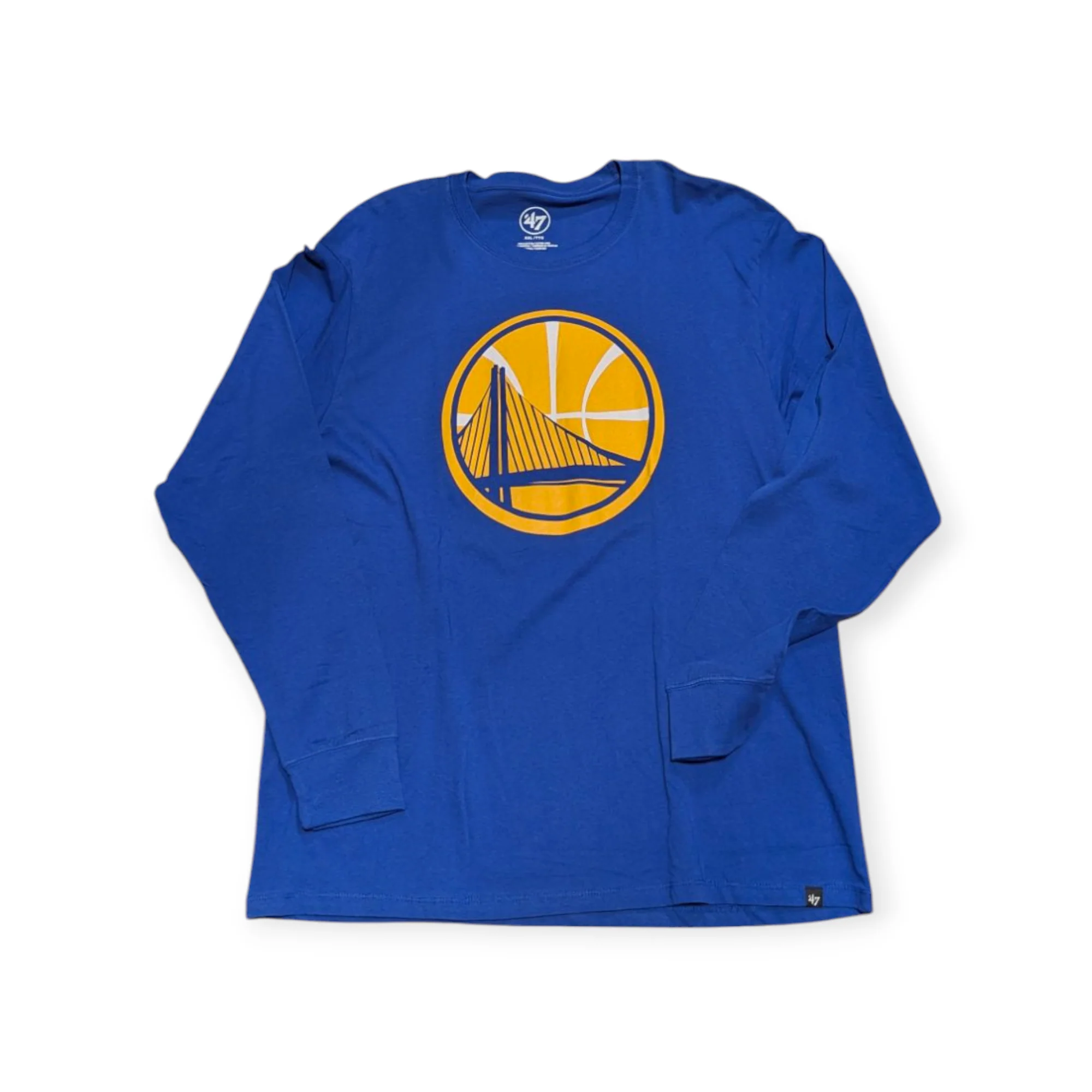 Men's Golden State Warriors Super Rival Long Sleeve Tee By ’47 Brand