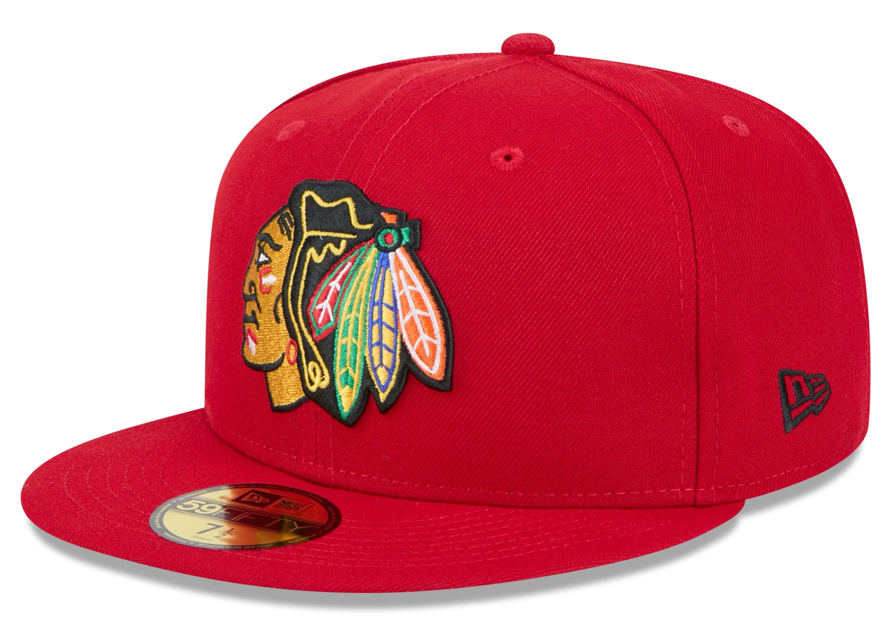 Chicago Blackhawks Red Basic New Era 59FIFTY Fitted Hat