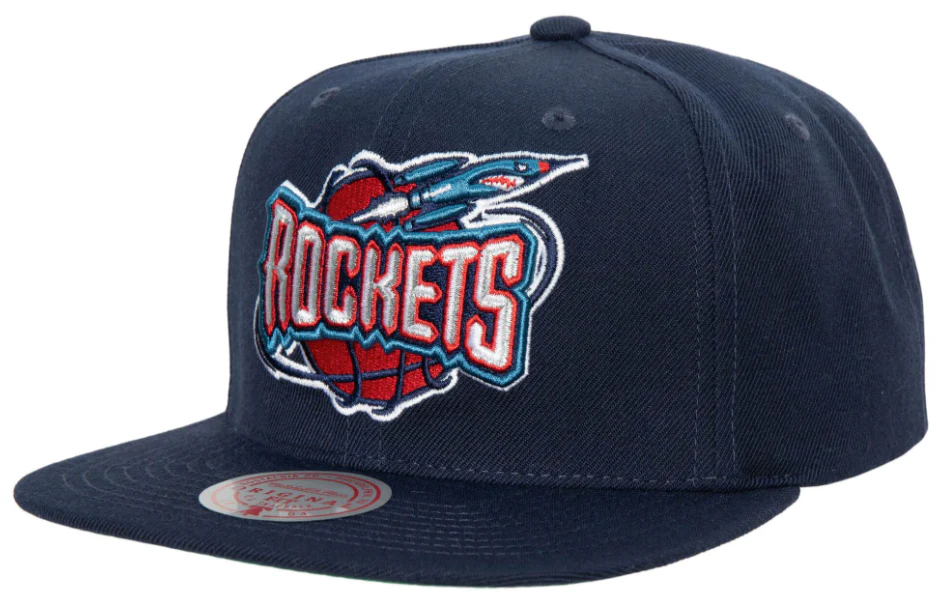 Houston Rockets Ground 2.0 Navy Mitchell & Ness Snapback Hat