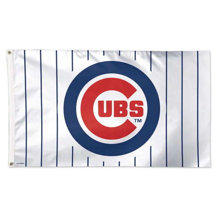 MLB Chicago Cubs Pinstripes 3X5 Deluxe Flag