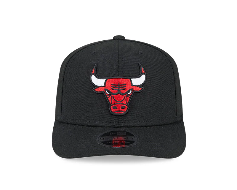 Chicago Bulls New Era Black 9SEVENTY Adjustable Hat