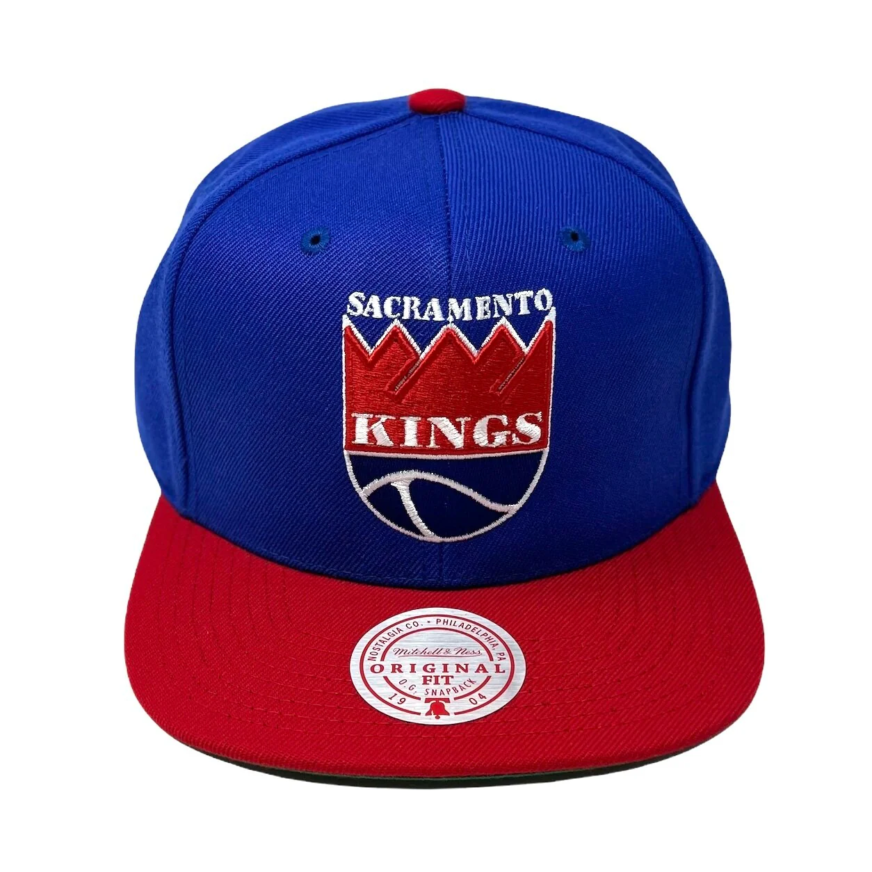 Men's Mitchell & Ness Sacramento Kings Hardwood Classics Royal/Red Two-Tone 2.0 Snapback Hat