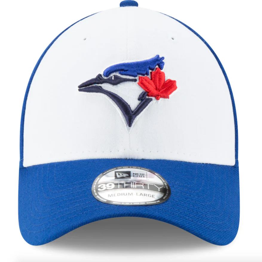 Men's Toronto Blue Jays New Era White Alternate 3 Team Classic 39THIRTY Flex Hat