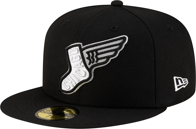Chicago White Sox New Era 2025 City Connect Team Color 59FIFTY Fitted Hat -Black