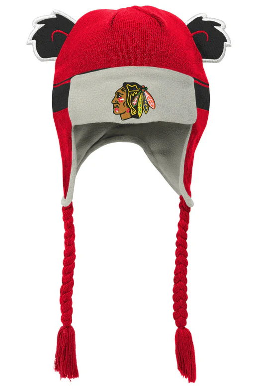 Kids Chicago Blackhawks Tassel Hat
