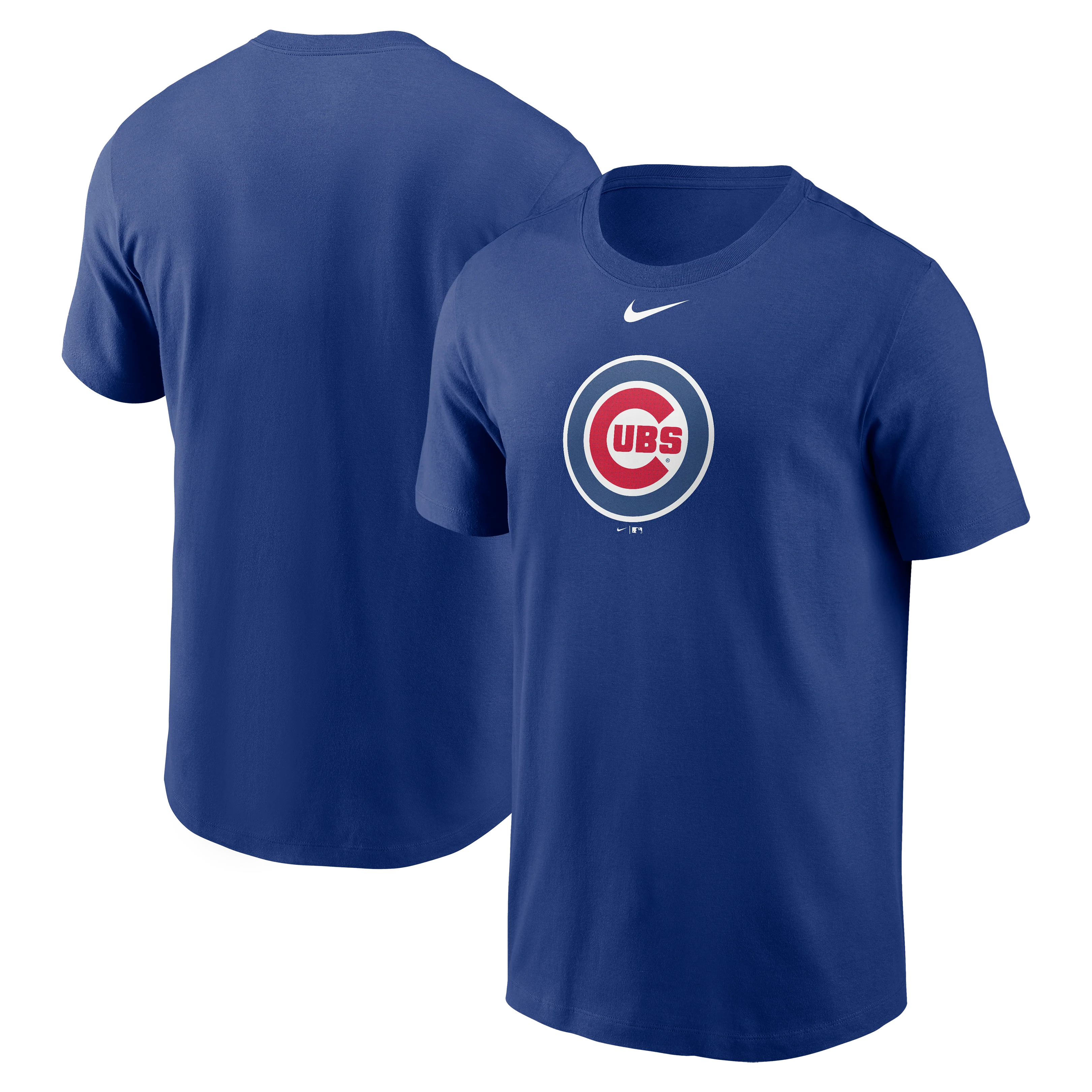 Men's Chicago Cubs Nike Royal Blue Fuse Large Logo T-Shirt