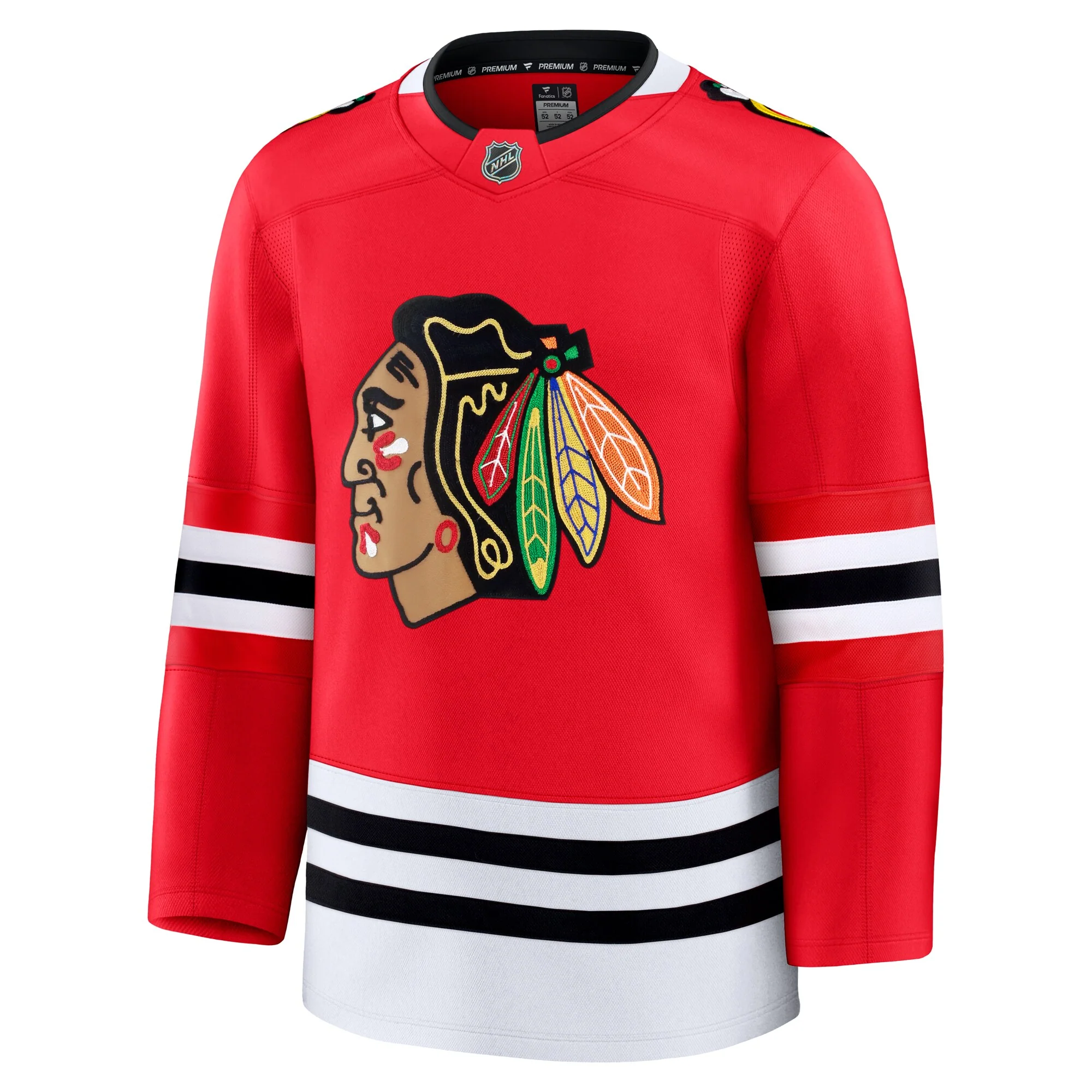 Men's Chicago Blackhawks Fanatics Red Home Premium Blank Jersey