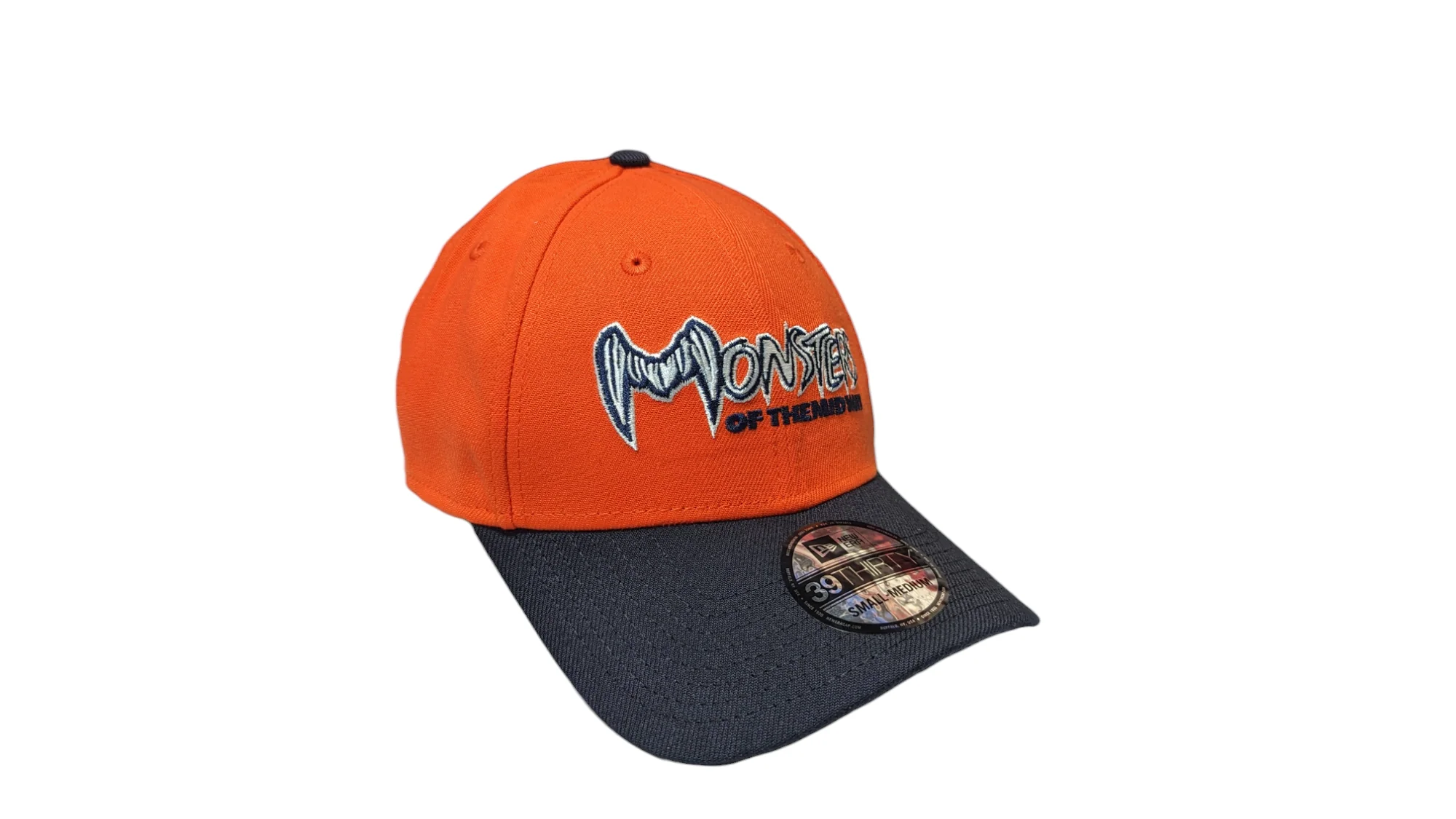 Chicago Bears New Era Gridiron Collection 2 Tone Orange Navy Monsters 39THIRTY Flex Hat