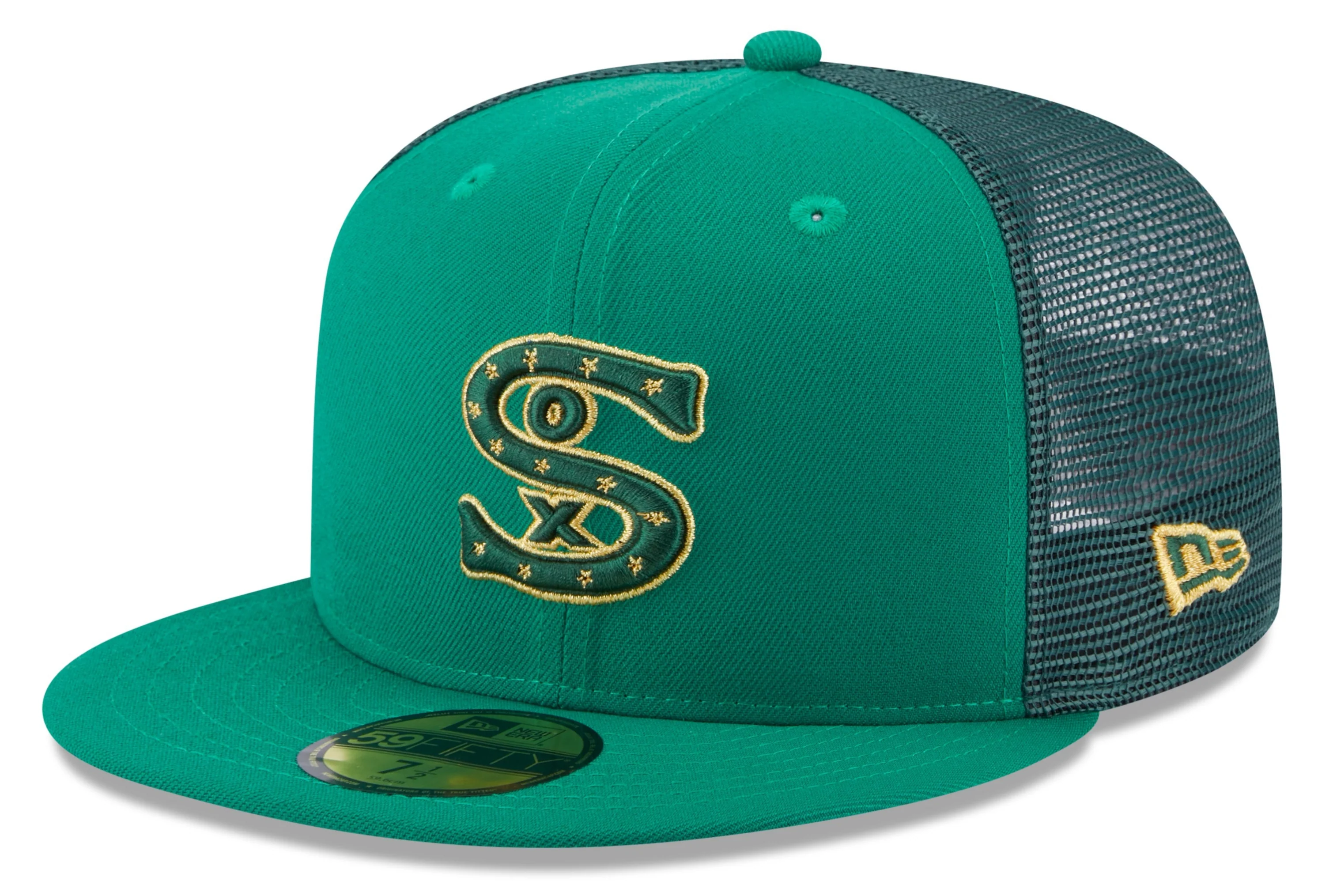 Chicago White Sox New Era St. Patrick's Day Kelly Green Trucker 59FIFTY Fitted Hat