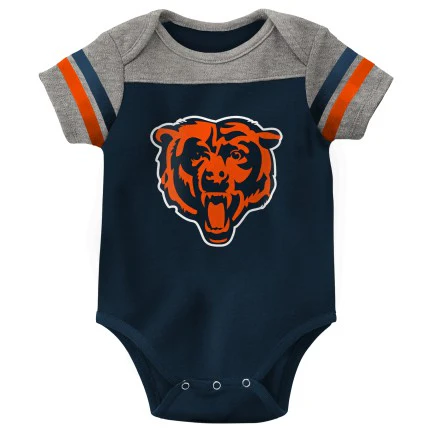 Newborn/Infant Mitchell Trubisky Chicago Bears Name And Number Short Sleeve Creeper