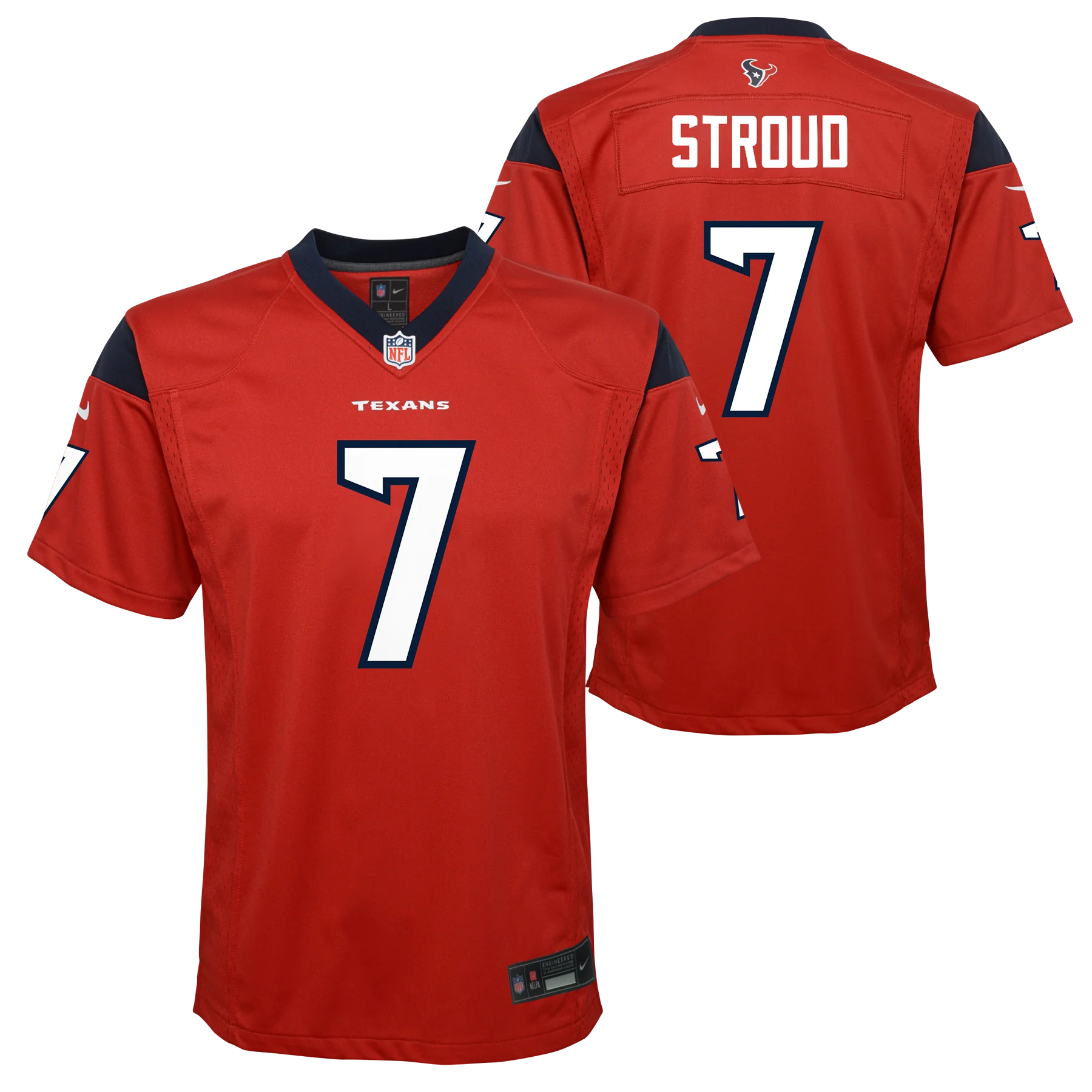 Youth Houston Texans C.J. Stroud Nike Alternate Red Game Jersey