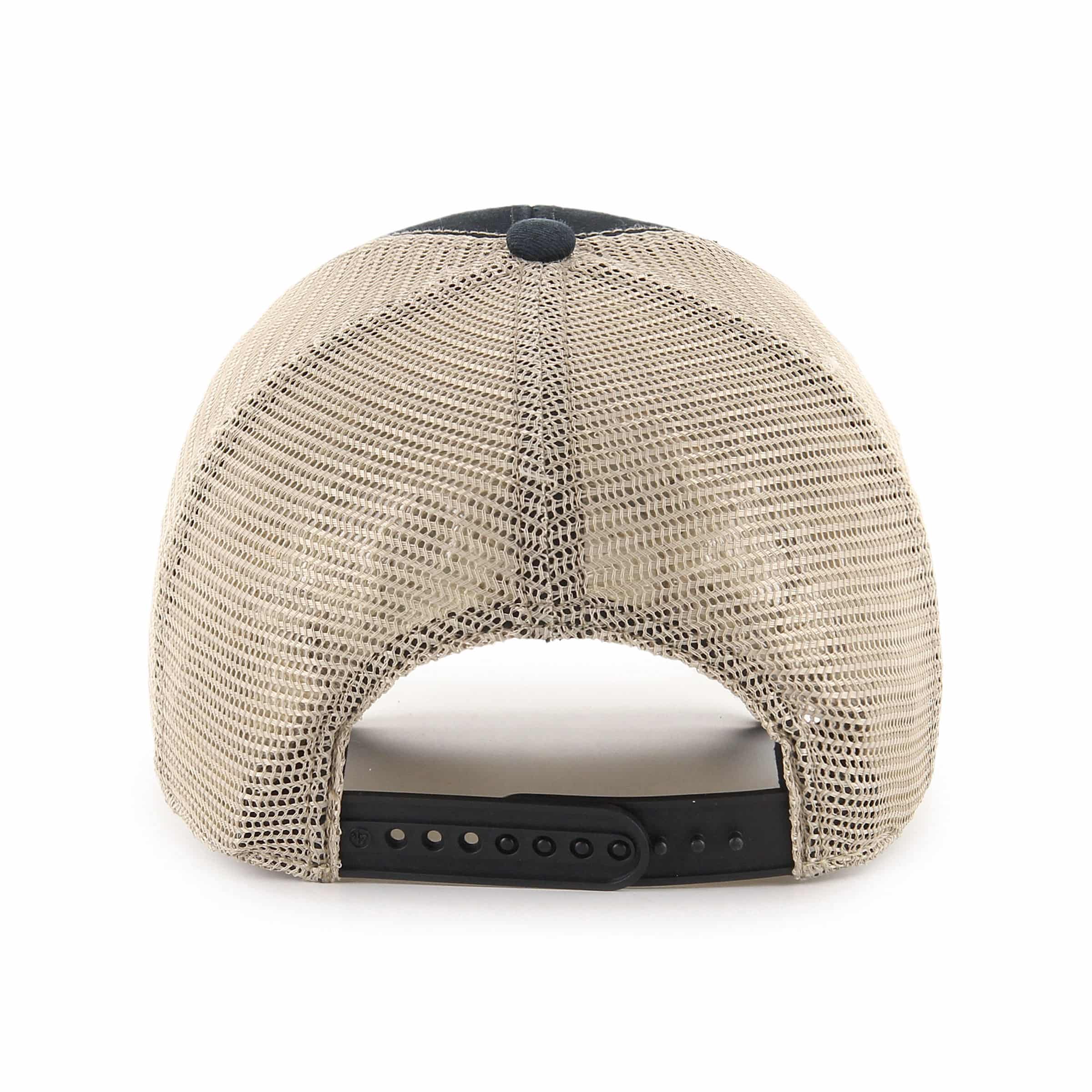 Chicago White Sox 47 Brand Black Flagship MVP Mesh Snapback Hat