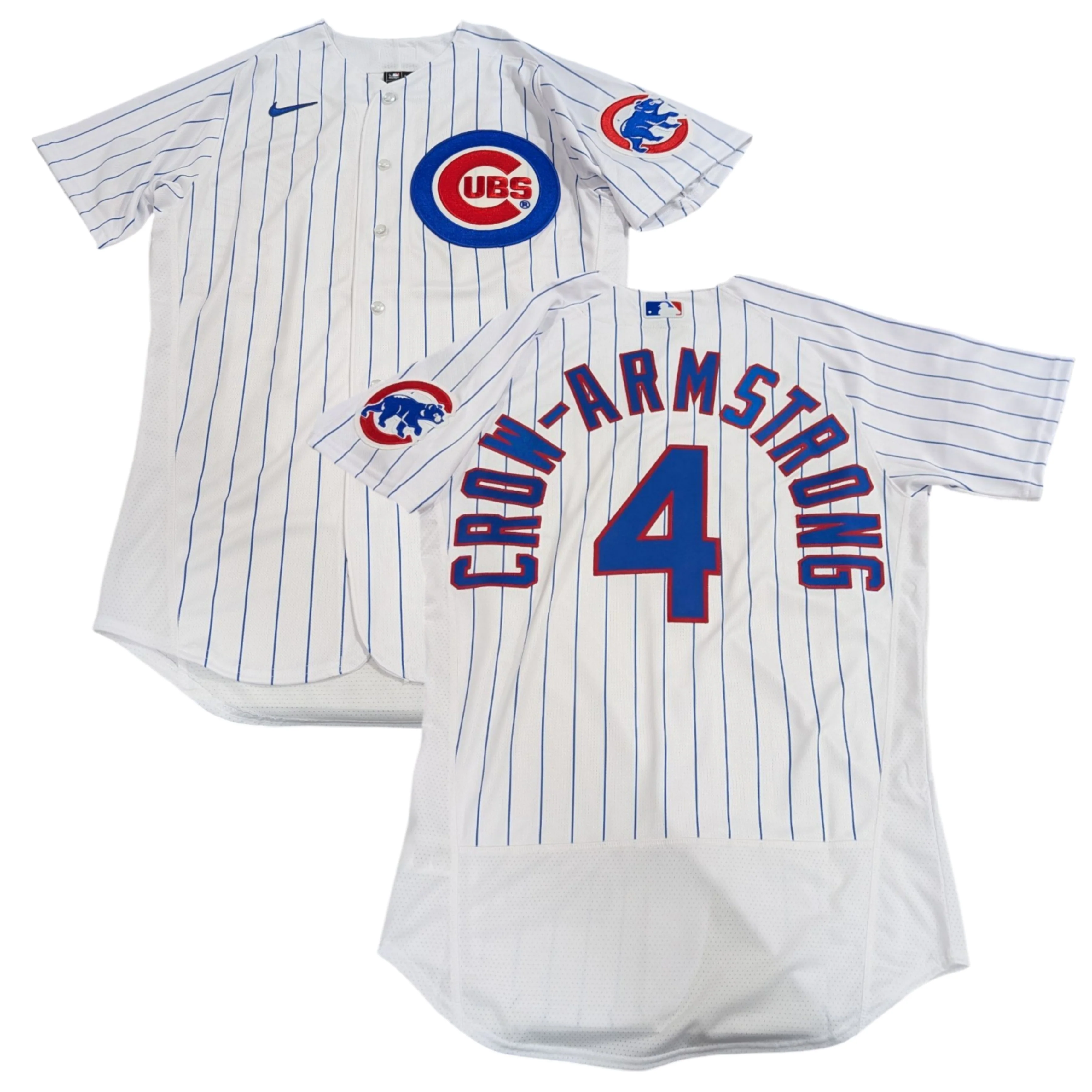 Men's Chicago Cubs Pete Crow-Armstrong Nike Home White Authentic Player Jersey