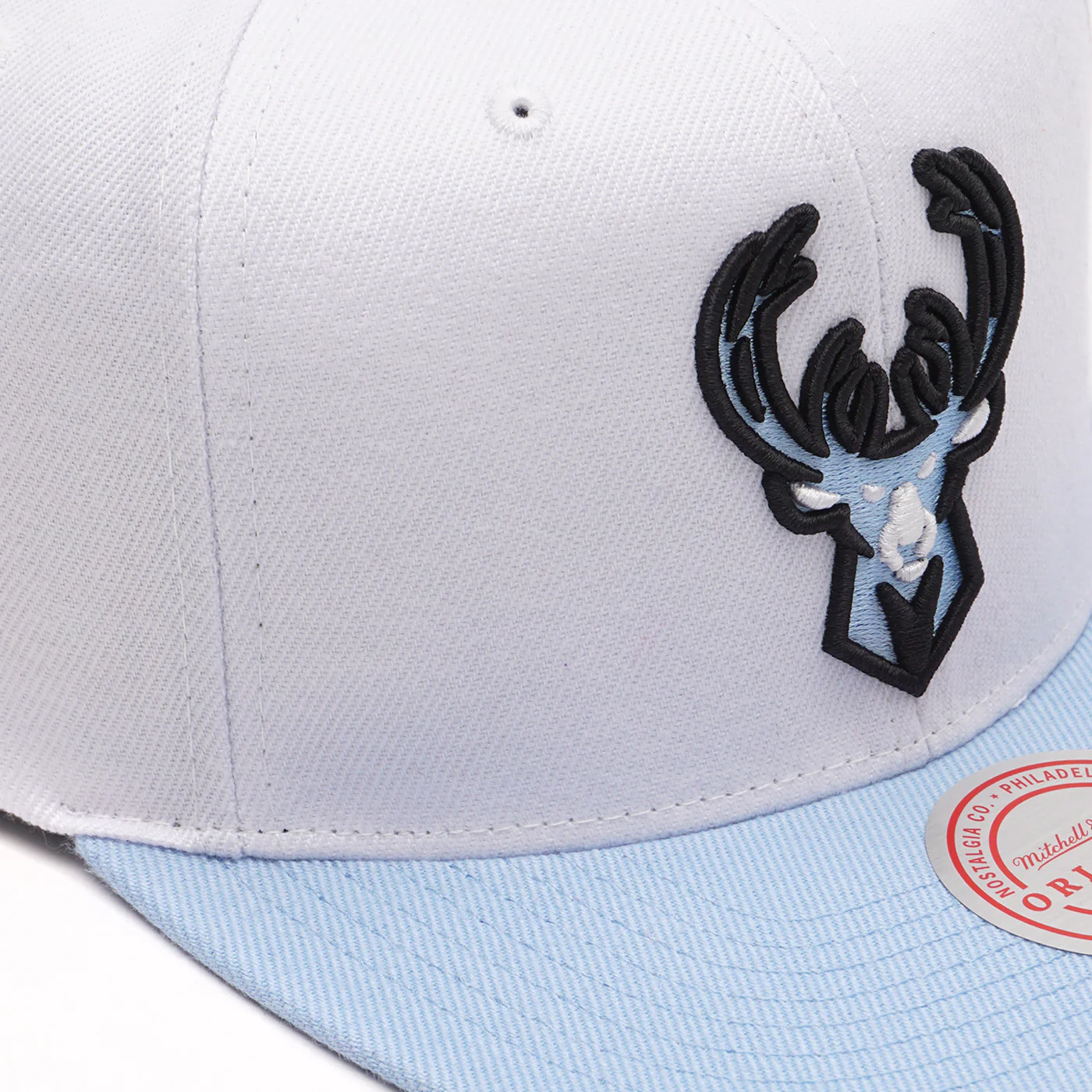 Men's Milwaukee Bucks Mitchell & Ness University Home 2 Tone Snapback Hat