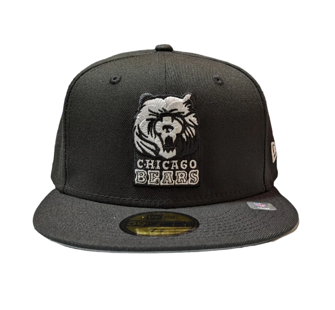 Chicago Bears Black Grizzley New Era 59FIFTY Fitted Hat