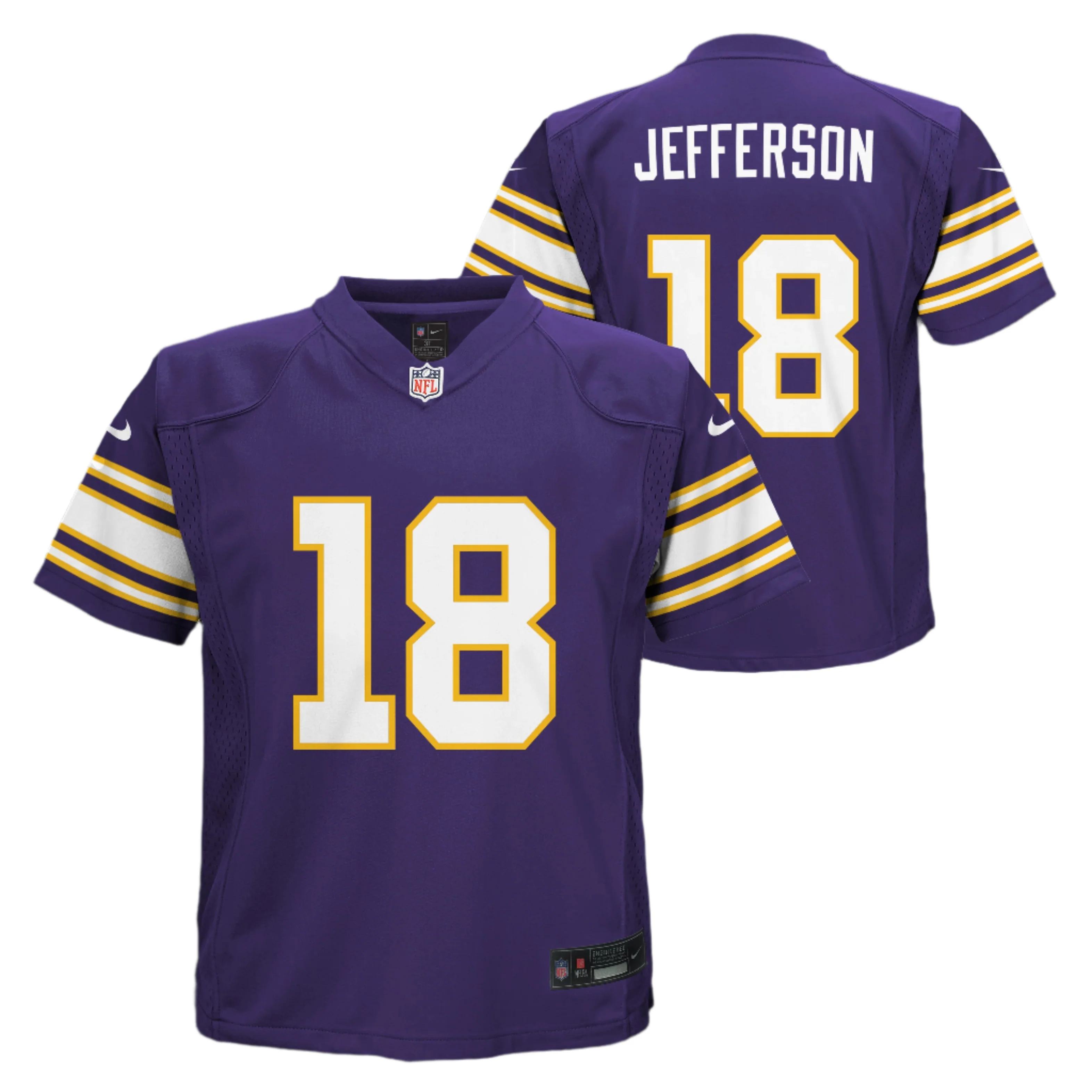 Toddler Justin Jefferson Minnesota Vikings Alternate Purple Nike Replica Jersey