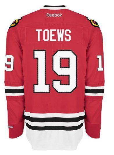 Mens Chicago Blackhawks Jonathan Toews Edge 2 Authentic Home Jersey by Reebok
