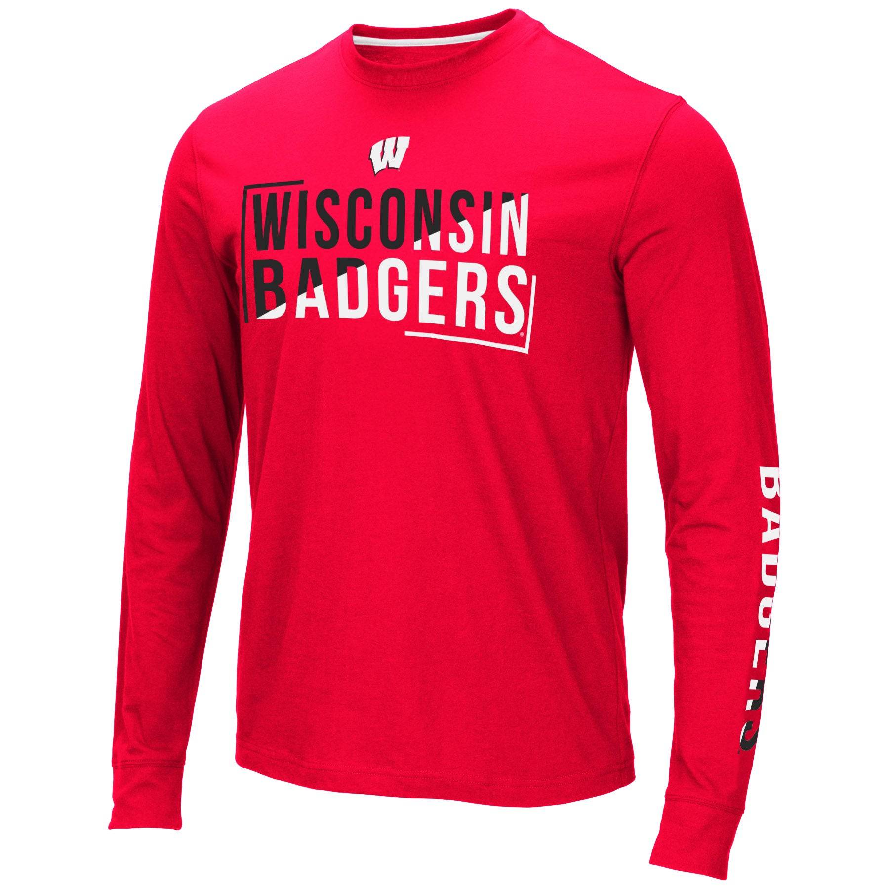 Mens Wisconsin Badgers Lutz Long Sleeve Tee