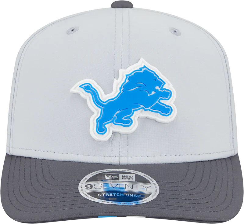 Men's Detroit Lions New Era Gray/Graphite 2025 NFL Training Camp 9SEVENTY Adjustable Hat