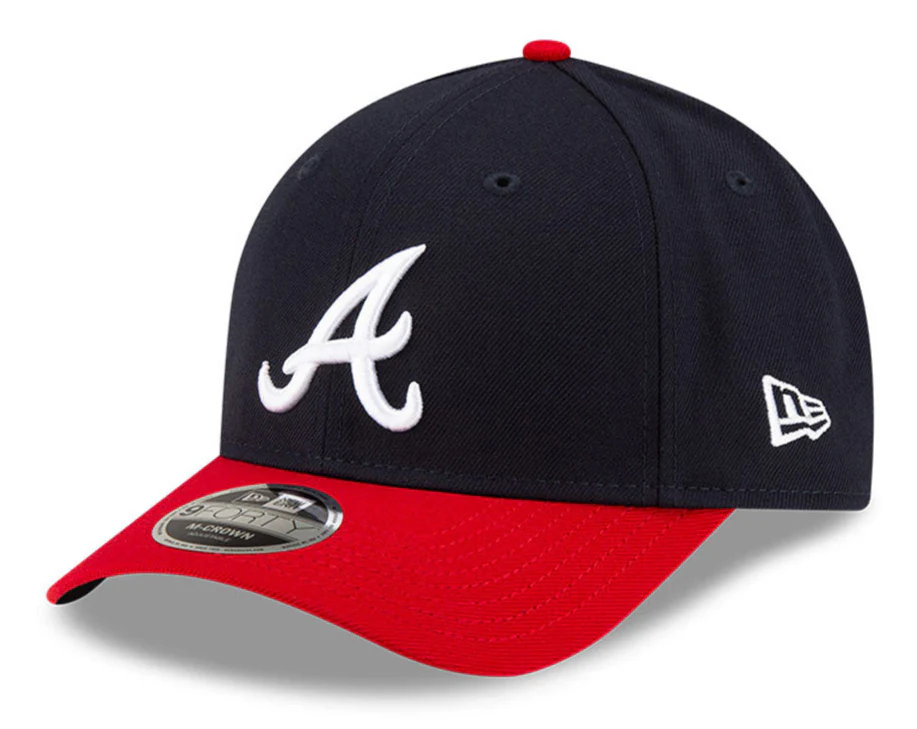 Atlanta Braves Navy/Red New Era Player Replica M-Crown 9FORTY Adjustable Hat
