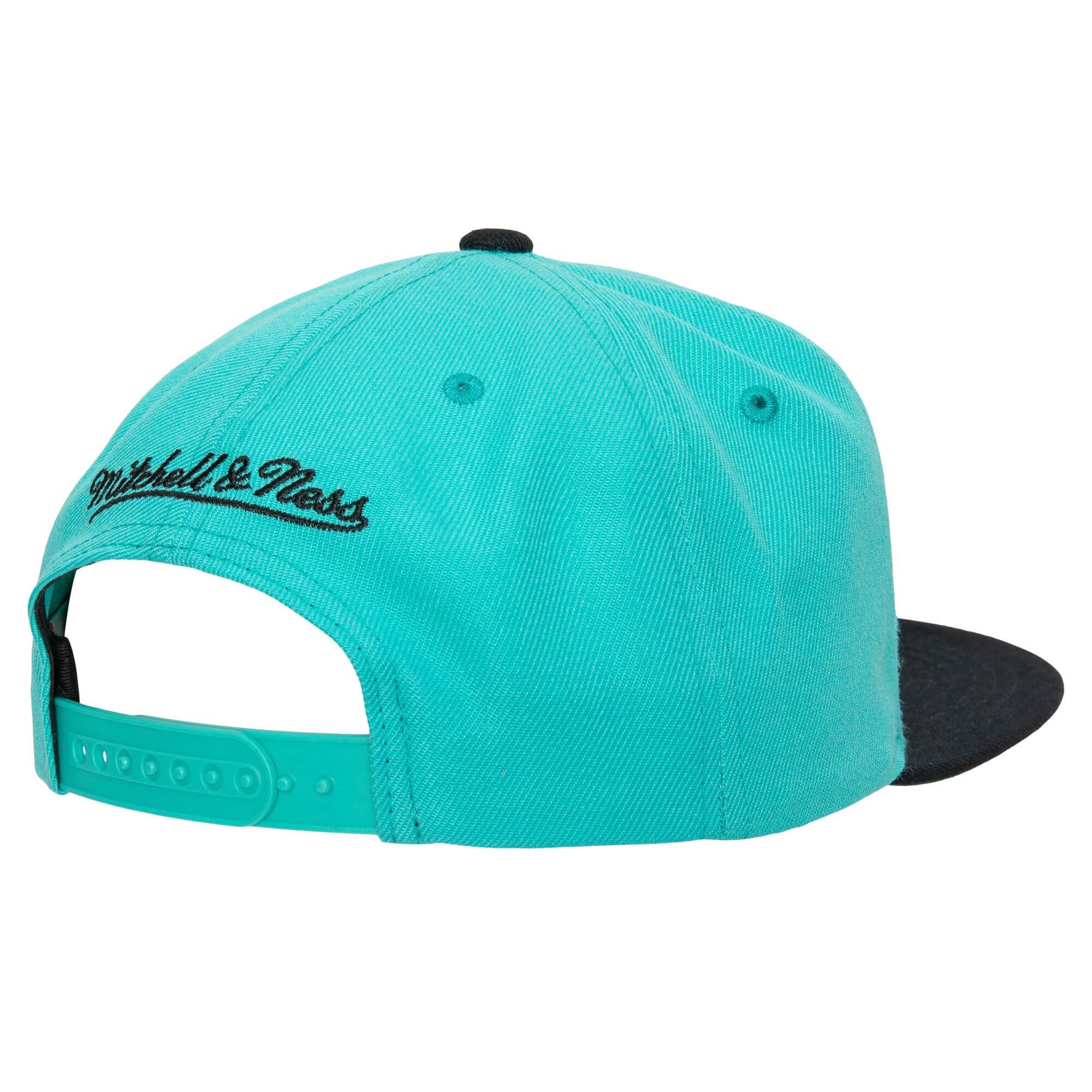 Vancouver Grizzlies Mitchell & Ness HWC 2-Tone Teal/Black 2.0 Snapback Hat