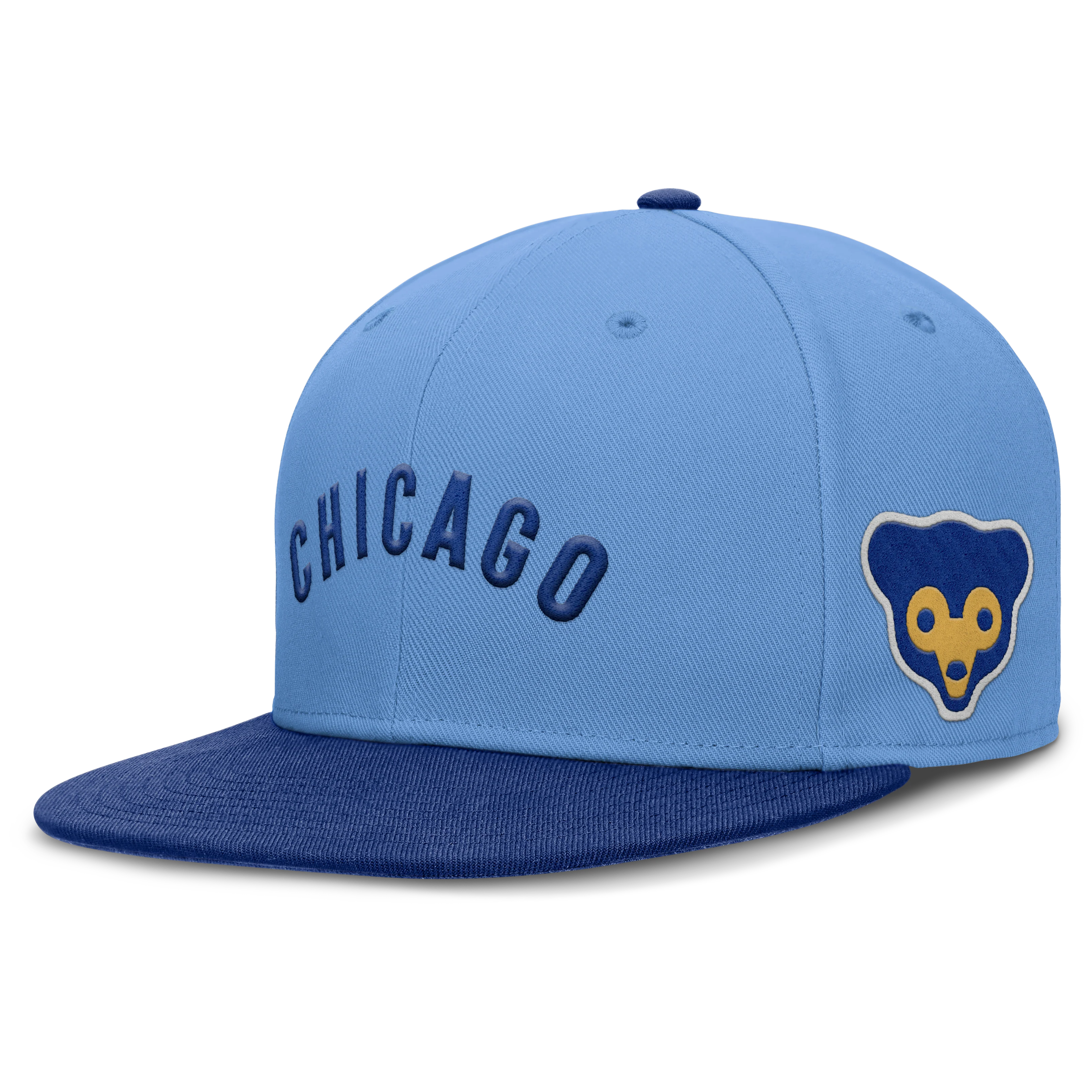 Mens Chicago Cubs Nike Cooperstown Blue Dri-Fit True Fitted Hat