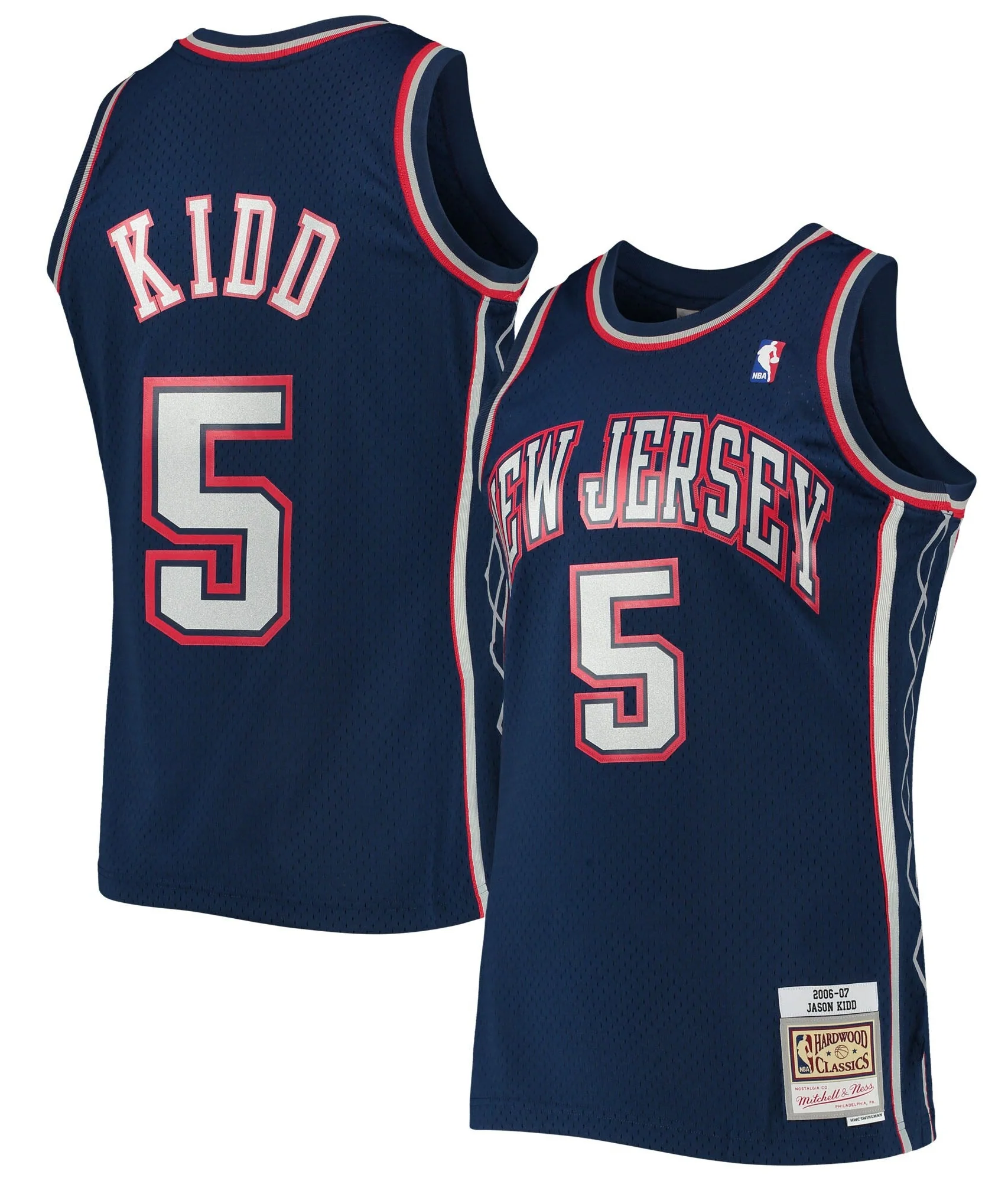 Men's Jason Kidd New Jersey Nets Navy 2006-07 Swingman Replica Jersey