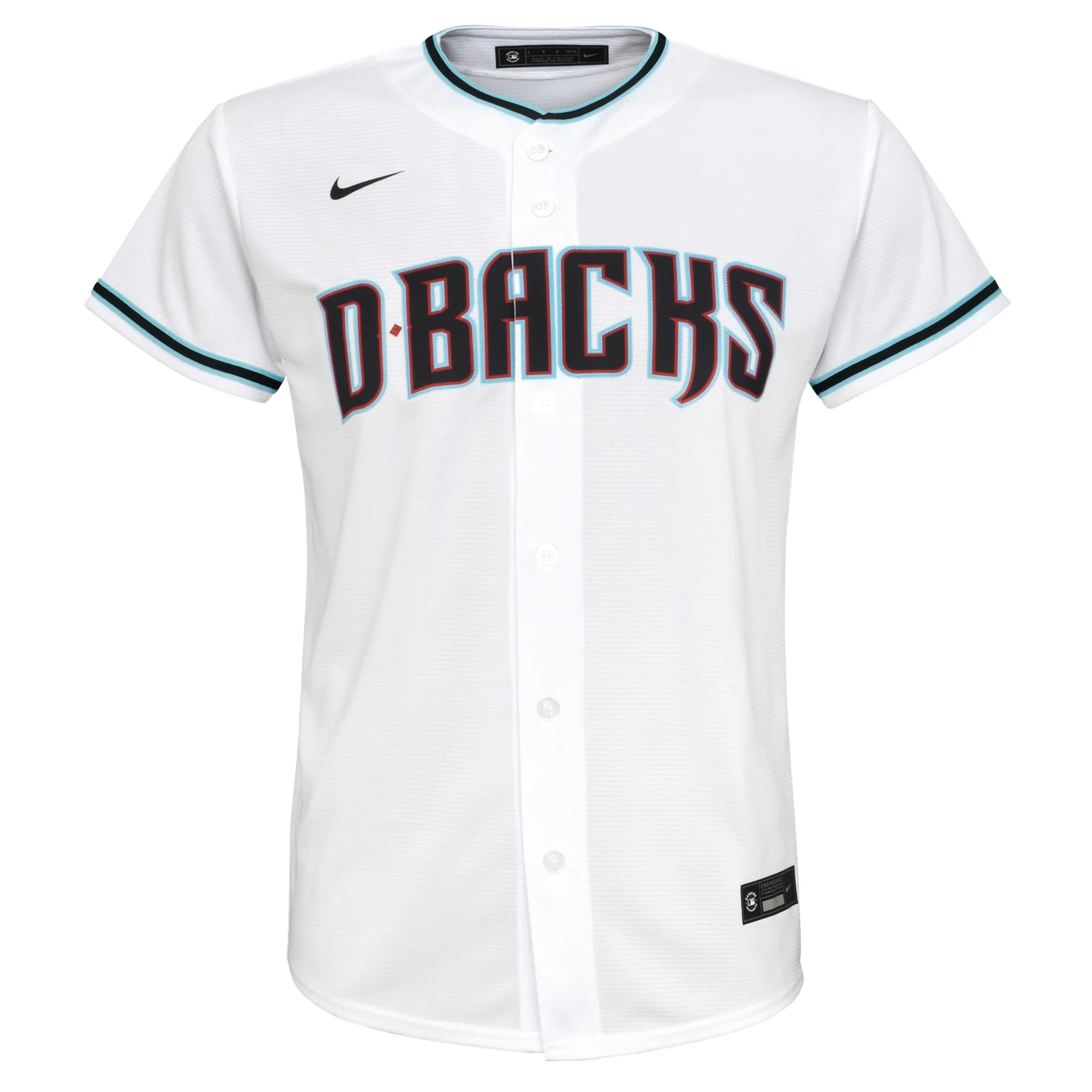 Youth Corbin Carroll Arizona Diamondbacks White Home Replica NIKE Screen Print Jersey