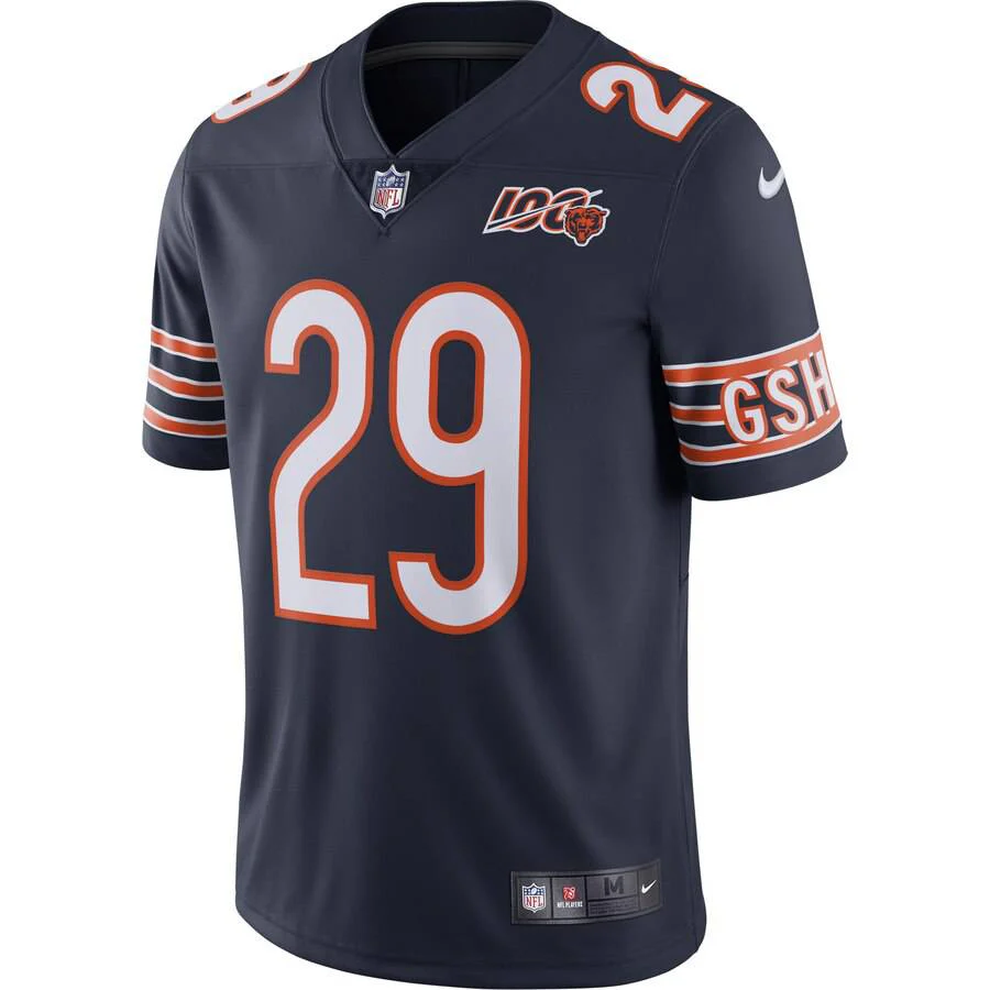 Men's Chicago Bears Tarik Cohen Nike Navy NFL 100th Season Limited Jersey