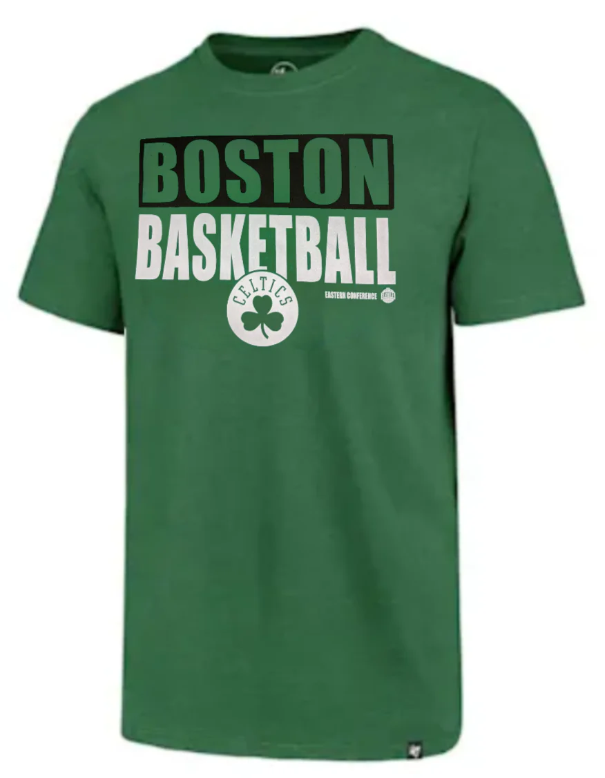 Men's '47 Brand NBA Boston Celtics Clover Blockout Club Tee