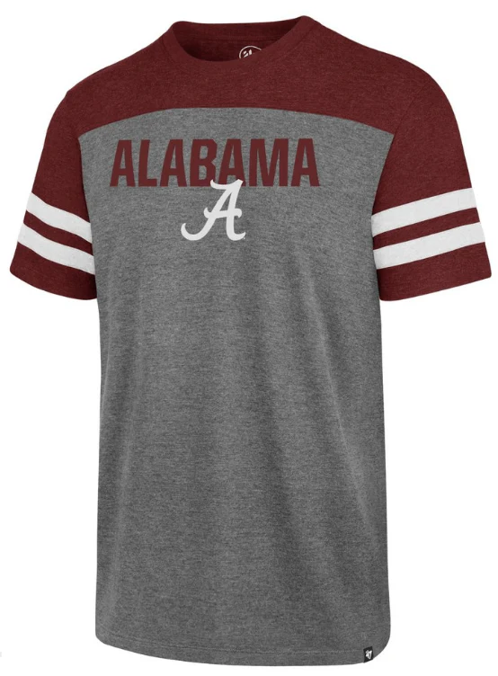 Men's Alabama Crimson Tide Versus Tri-Colored Tee By ’47 Brand