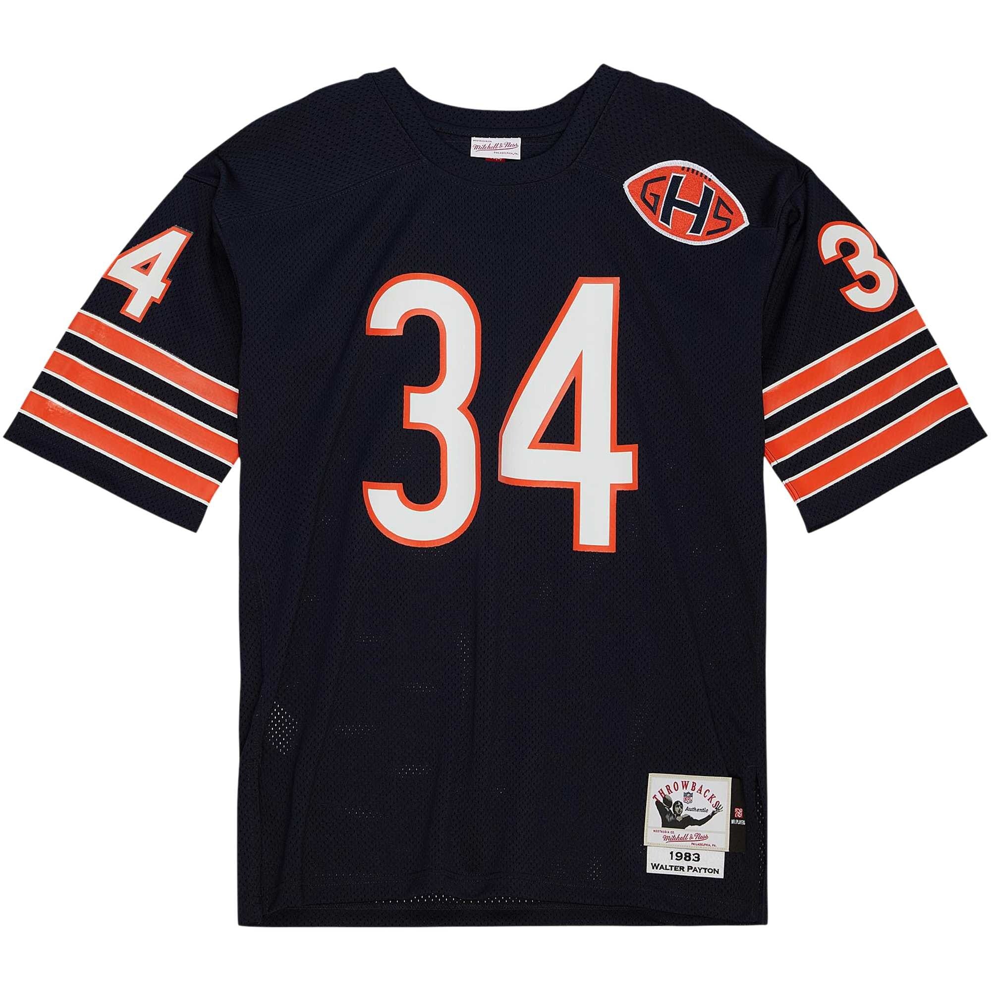 Men's Chicago Bears Walter Payton Mitchell & Ness Navy 1983 Authentic Throwback Retired Player Jersey