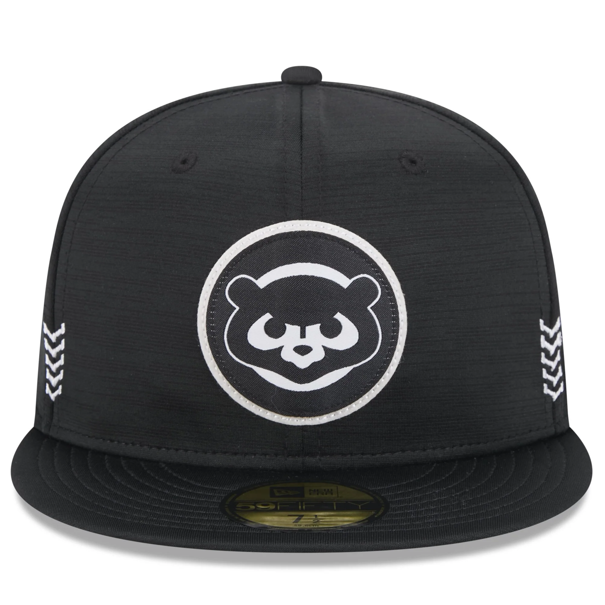 Men's Chicago Cubs New Era Black 2024 Clubhouse 59FIFTY Fitted Hat