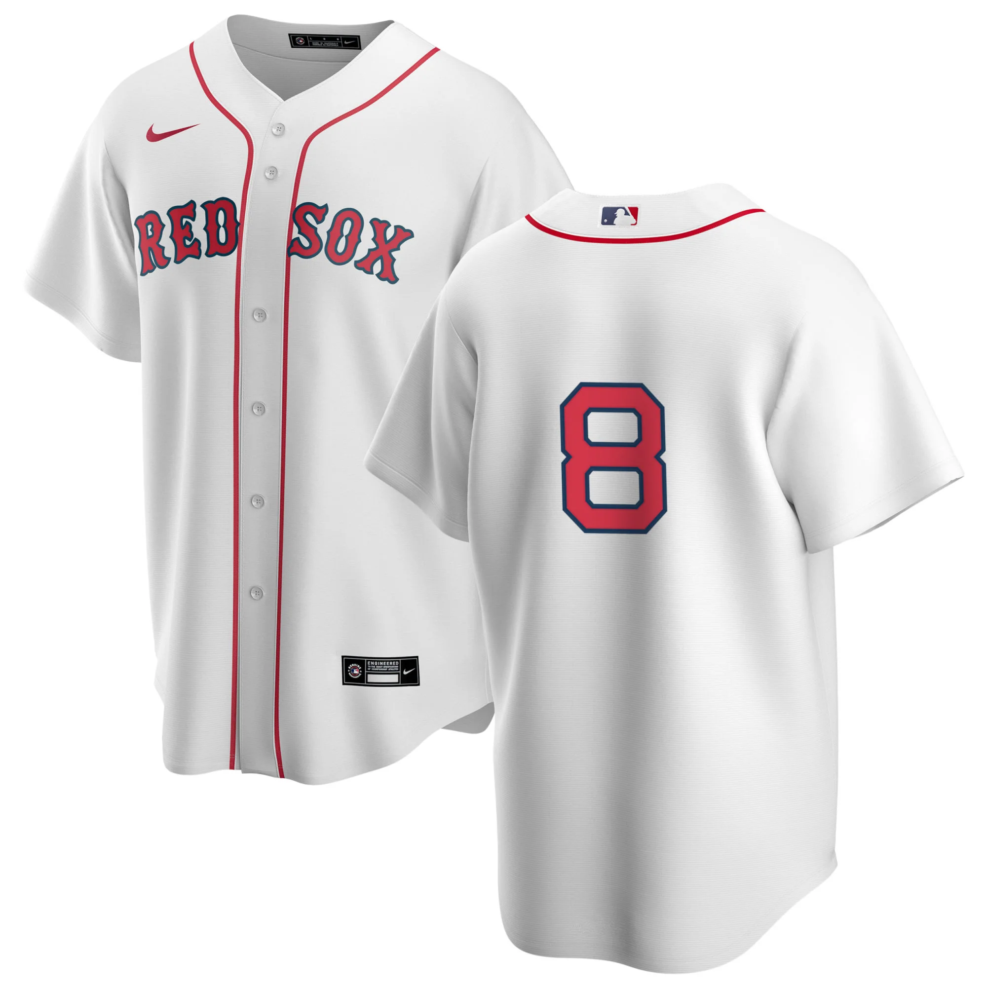 Men's Nike Boston Red Sox Carl Yastrzemski #8 Home Official Replica Player Jersey