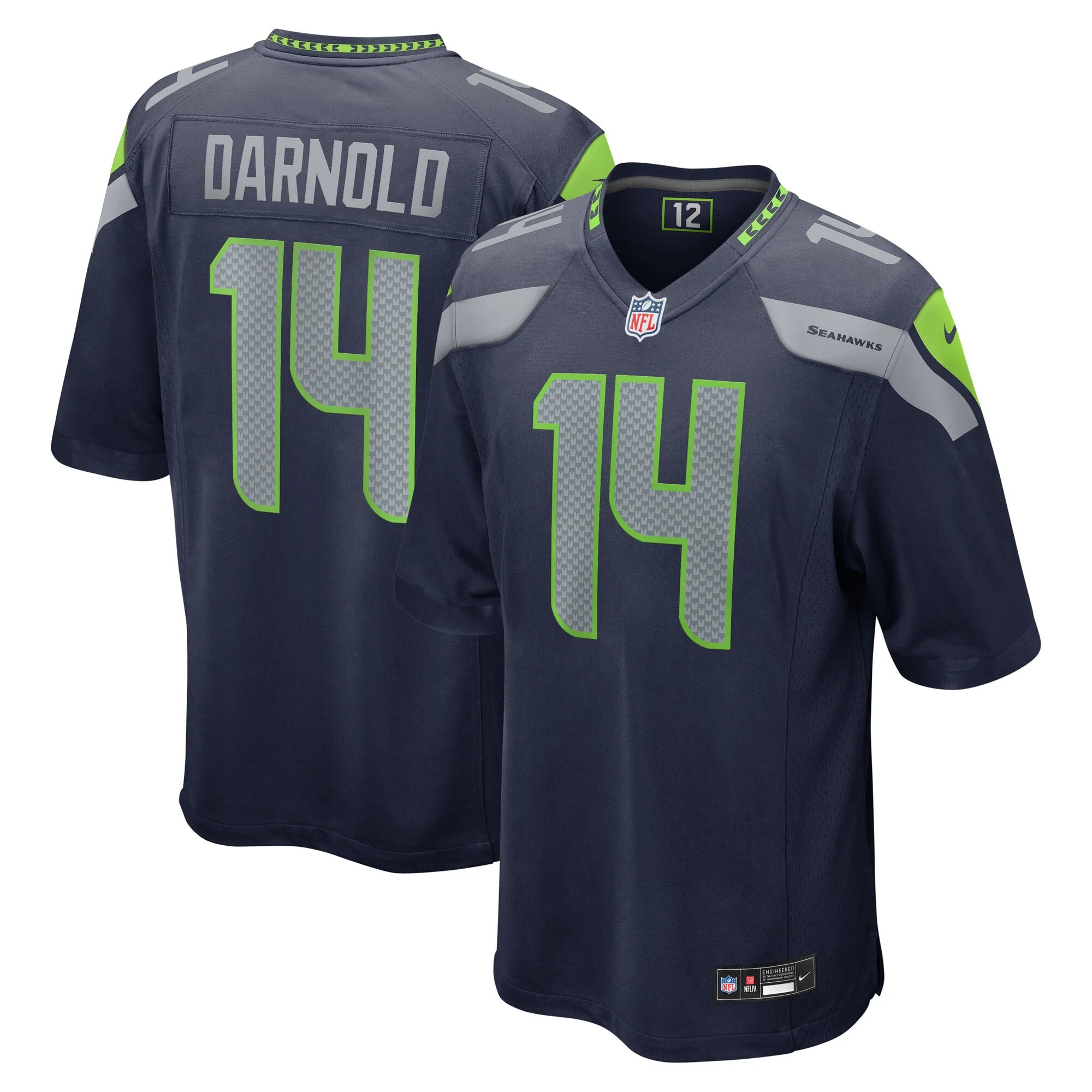 Youth Sam Darnold Seattle Seahawks Nike Navy Game Jersey