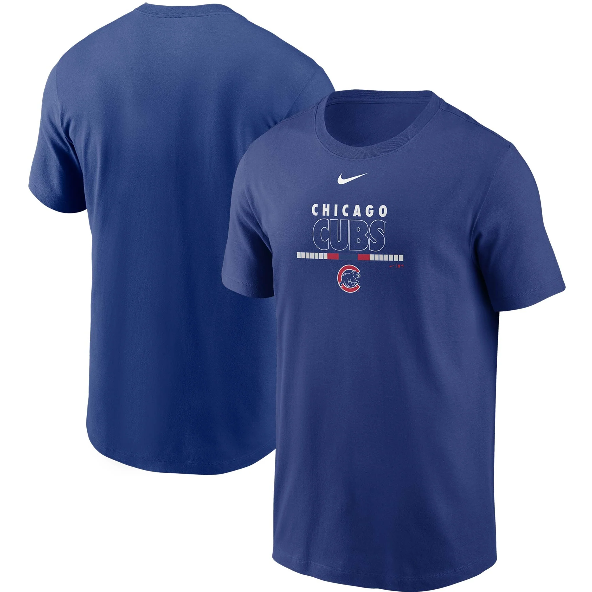 Men's Chicago Cubs Nike Royal Color Bar T-Shirt