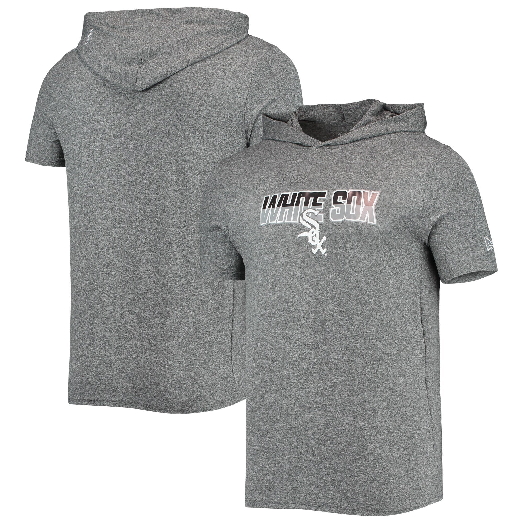 Men's Chicago White Sox New Era Heathered Gray Hoodie T-Shirt