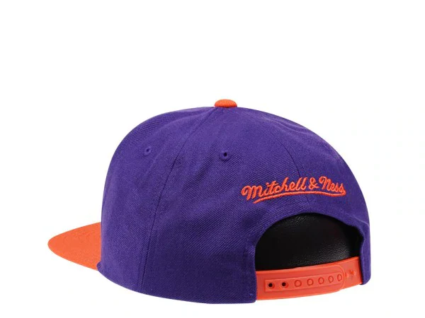 Men's Mitchell & Ness Phoenix Suns Basic Core Purple/Orange Adjustable Snapback Hat