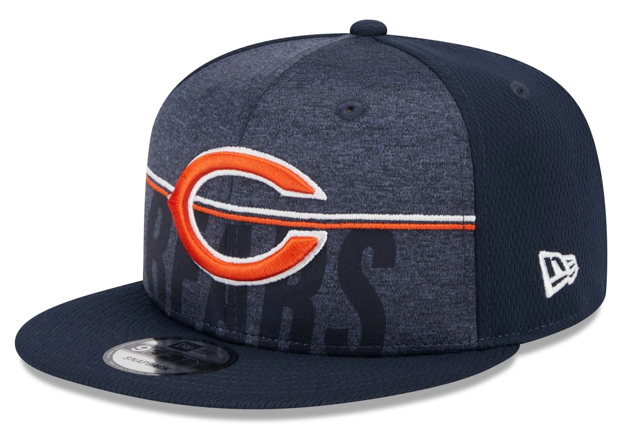 Men's Chicago Bears New Era NFL 2023 Training Camp Navy Primary Logo 9FIFTY Snapback Adjustable Hat