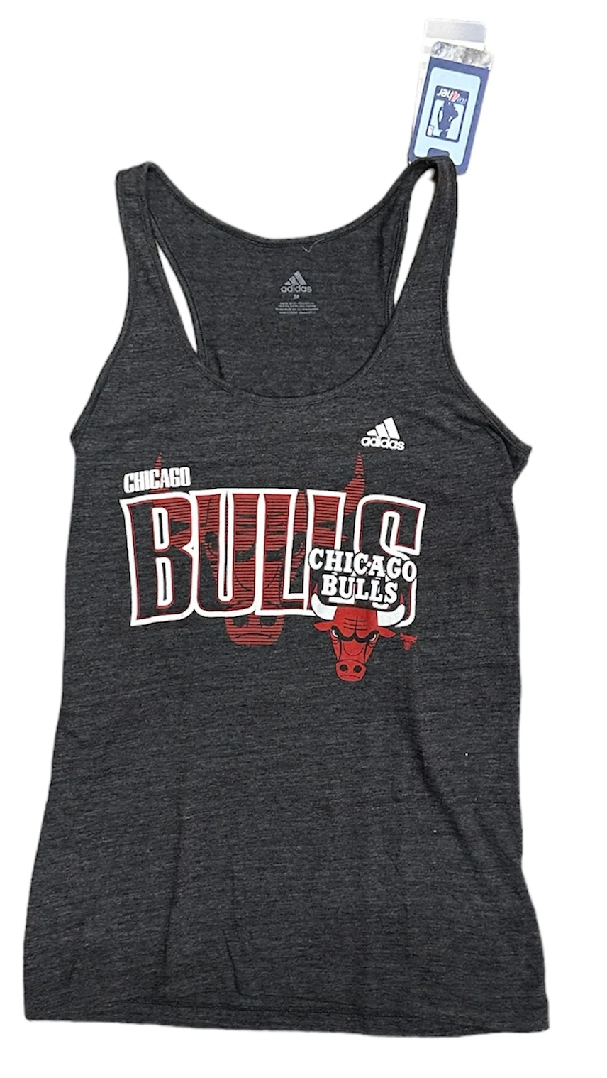 Women's Chicago Bulls Adidas Grey tank Top