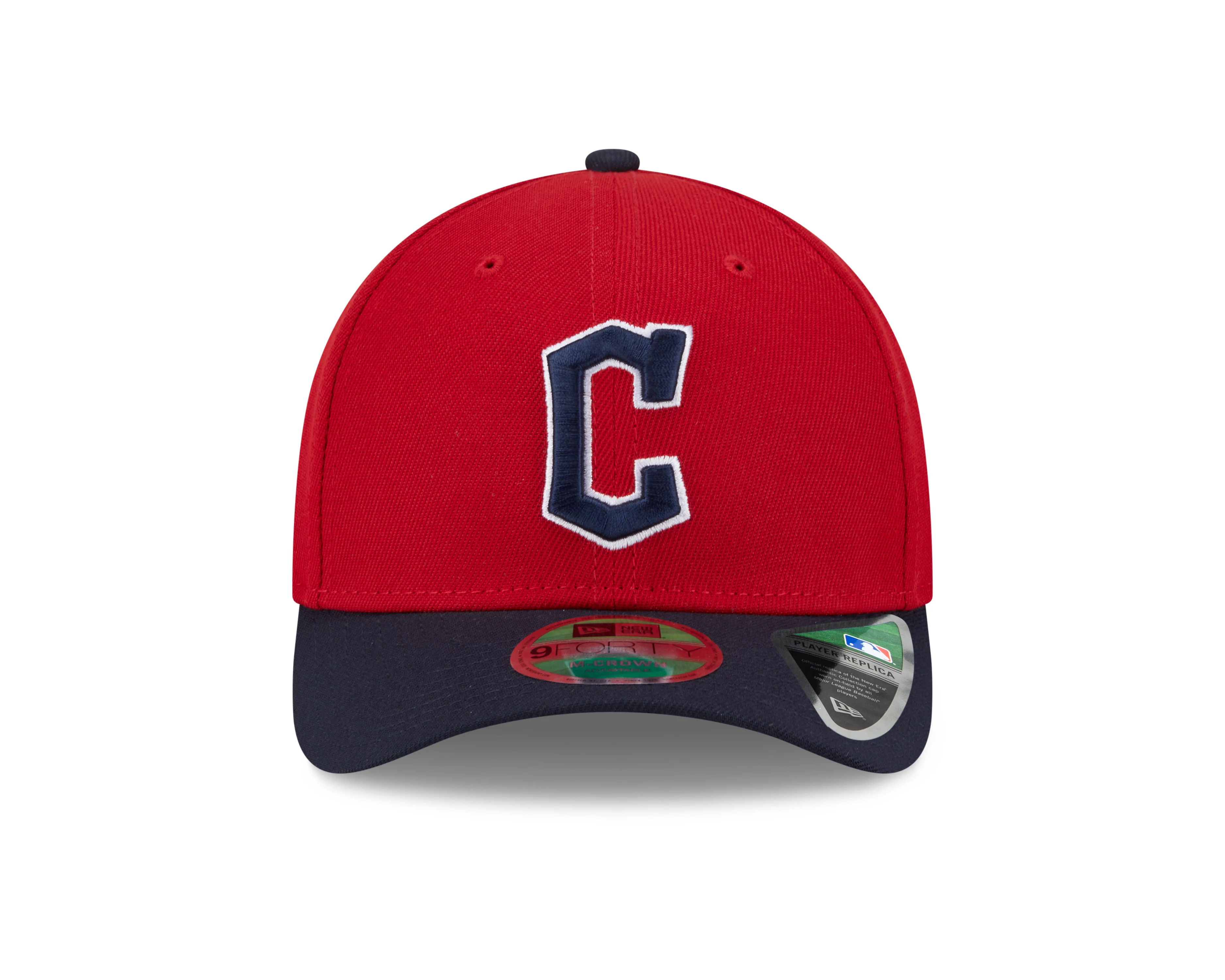 Cleveland Guardians Red/Navy New Era Player Replica M-Crown 9FORTY Adjustable Hat