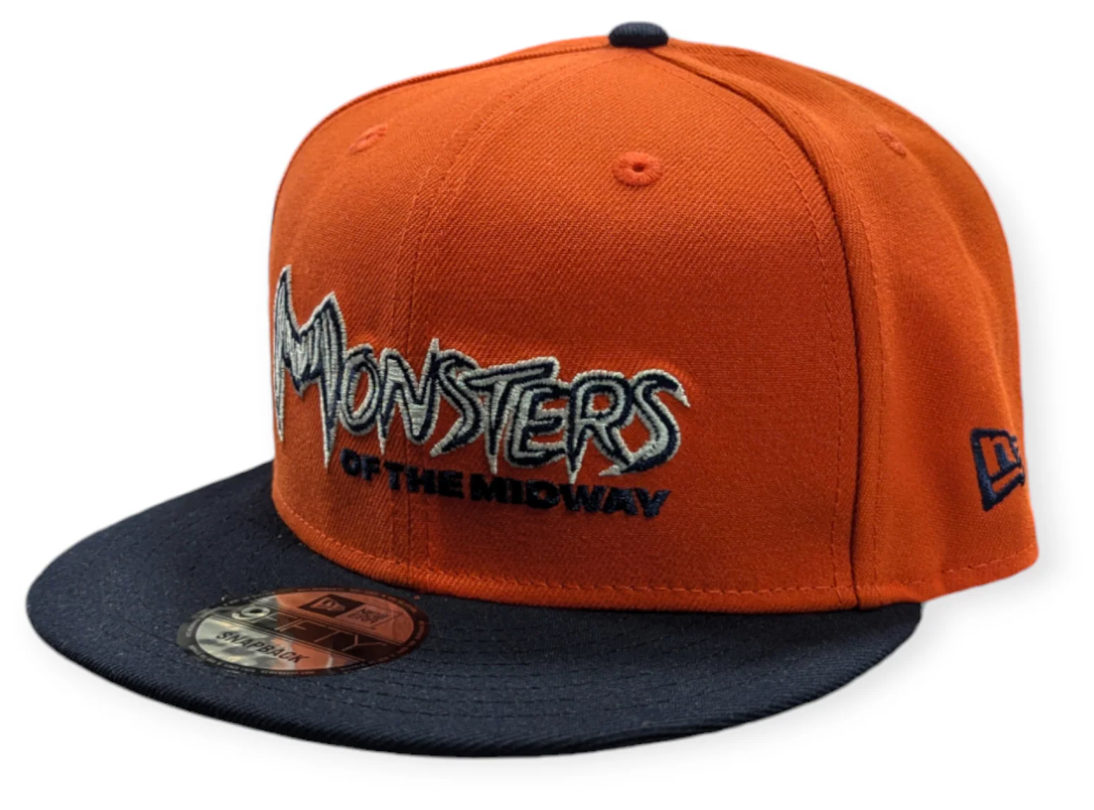 Chicago Bears New Era Monsters of the Midway Orange/Navy 9FIFTY Adjustable Snapback Hat